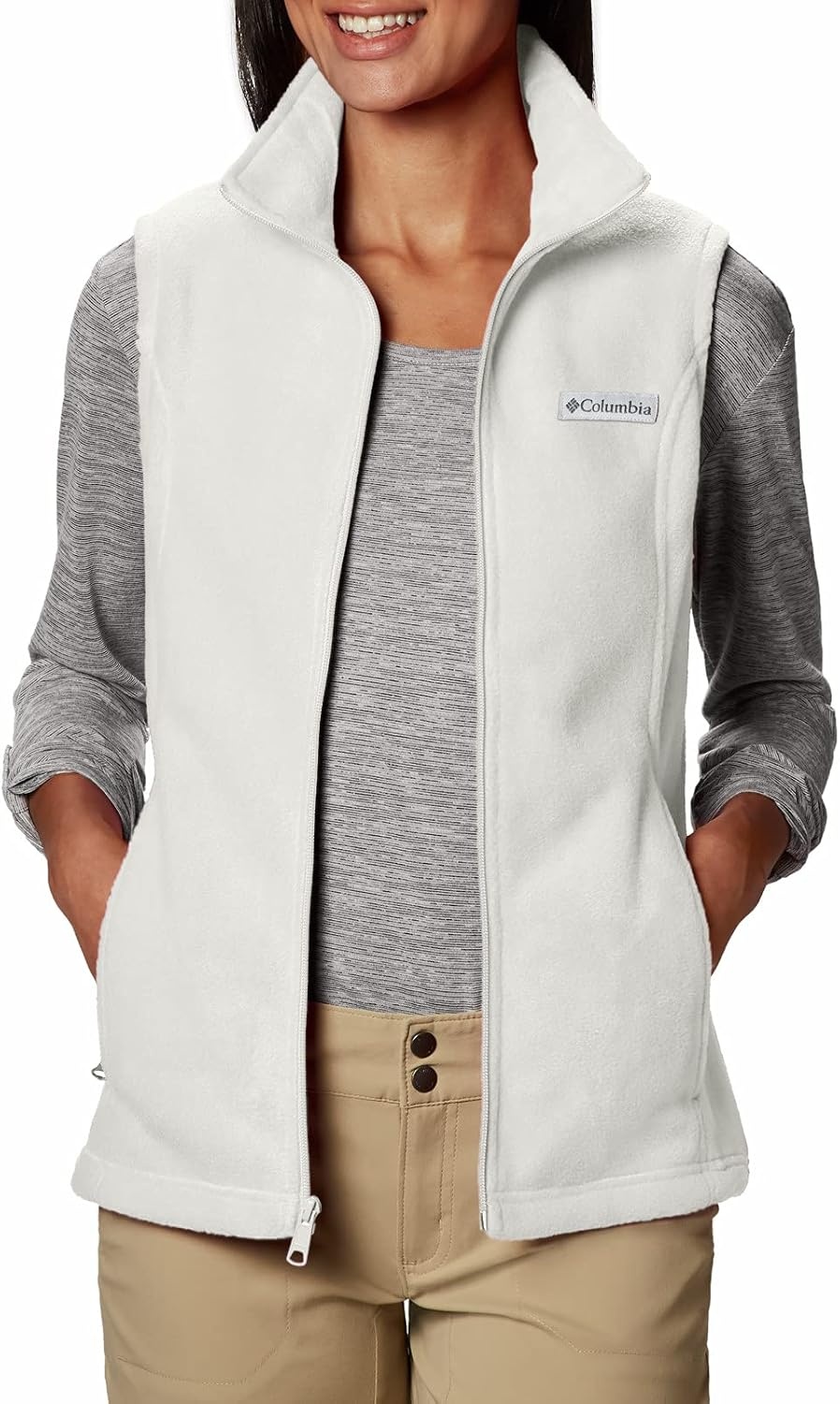 image:imageColumbia Benton Springs Vest Fleeceweste fr DamenSea Salt