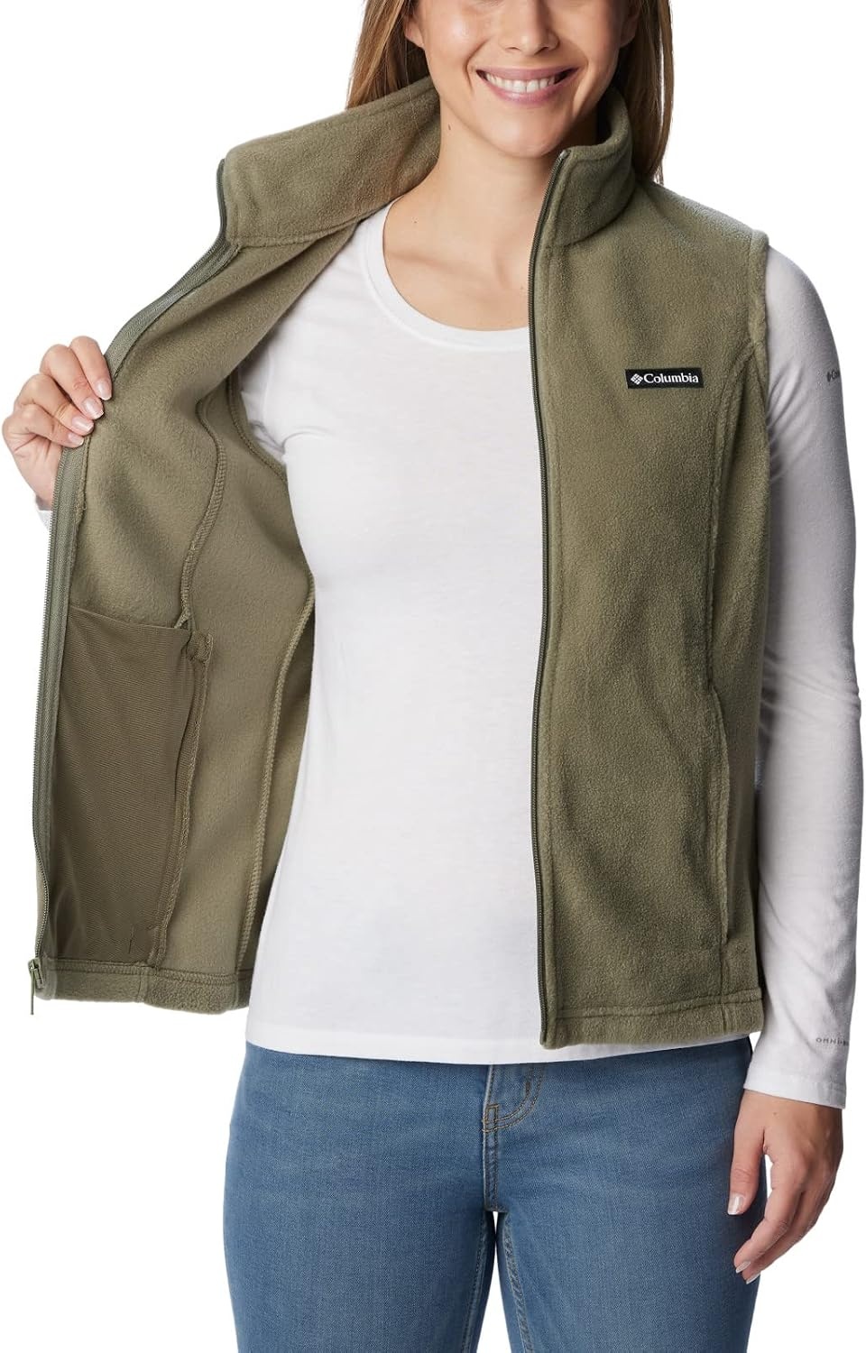 image:imageColumbia Benton Springs Vest Fleeceweste fr DamenSteingrn