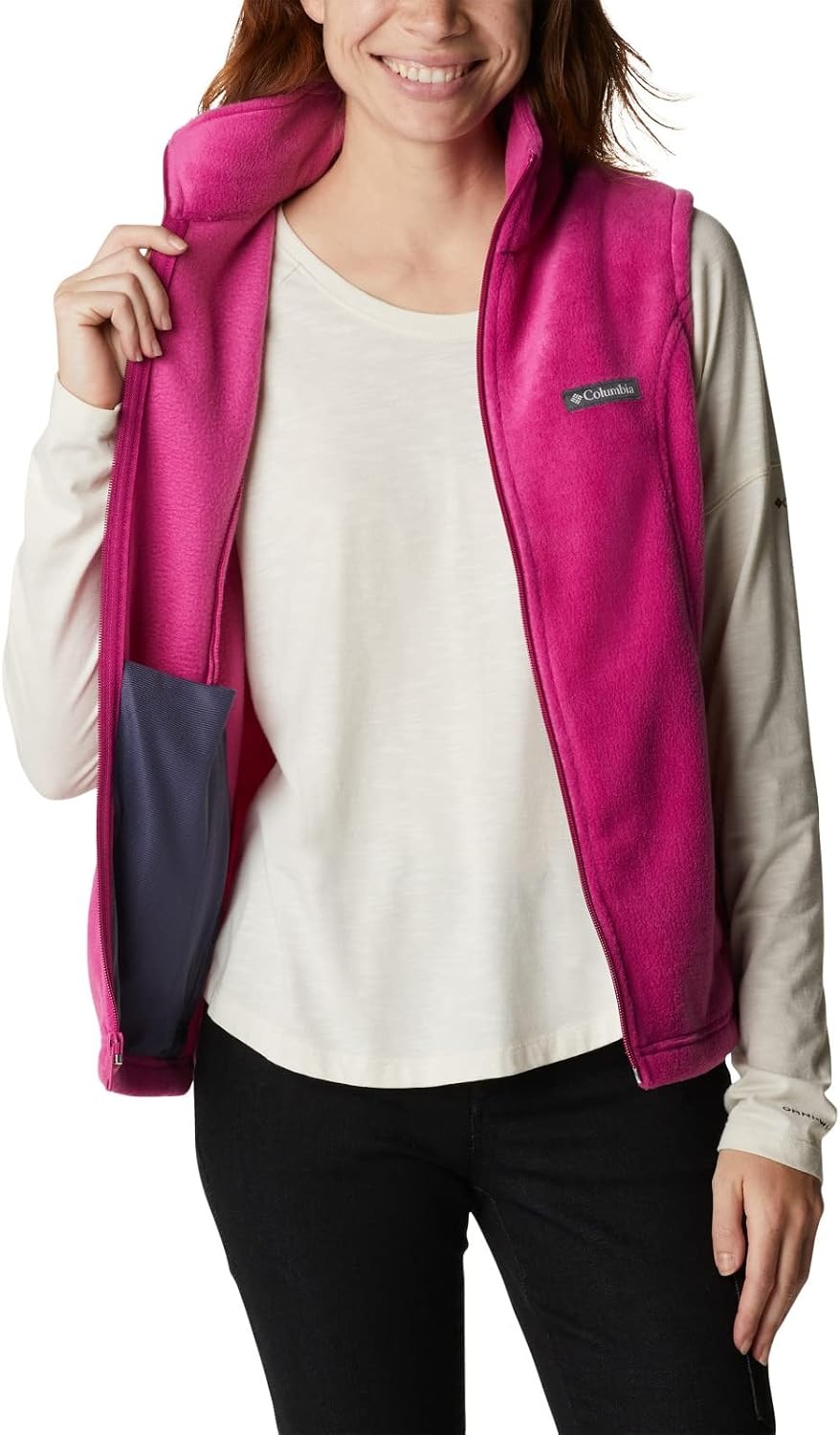 image:imageColumbia Benton Springs Vest Fleeceweste fr DamenWild Fuchsia