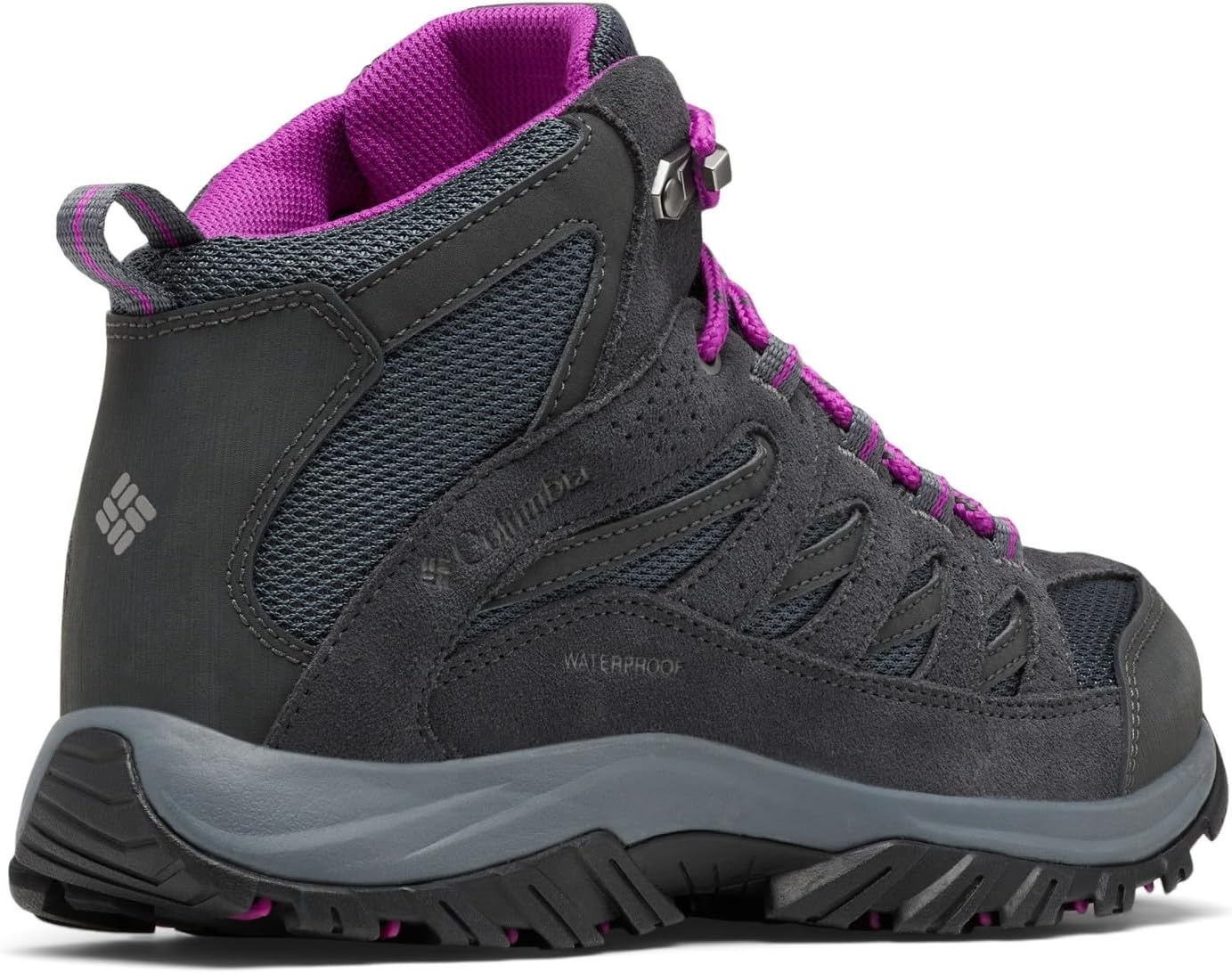 image:imageColumbia Crestwood Waterproof Trekking Und Wanderschuhe fr DamenGraphit Bright Plum