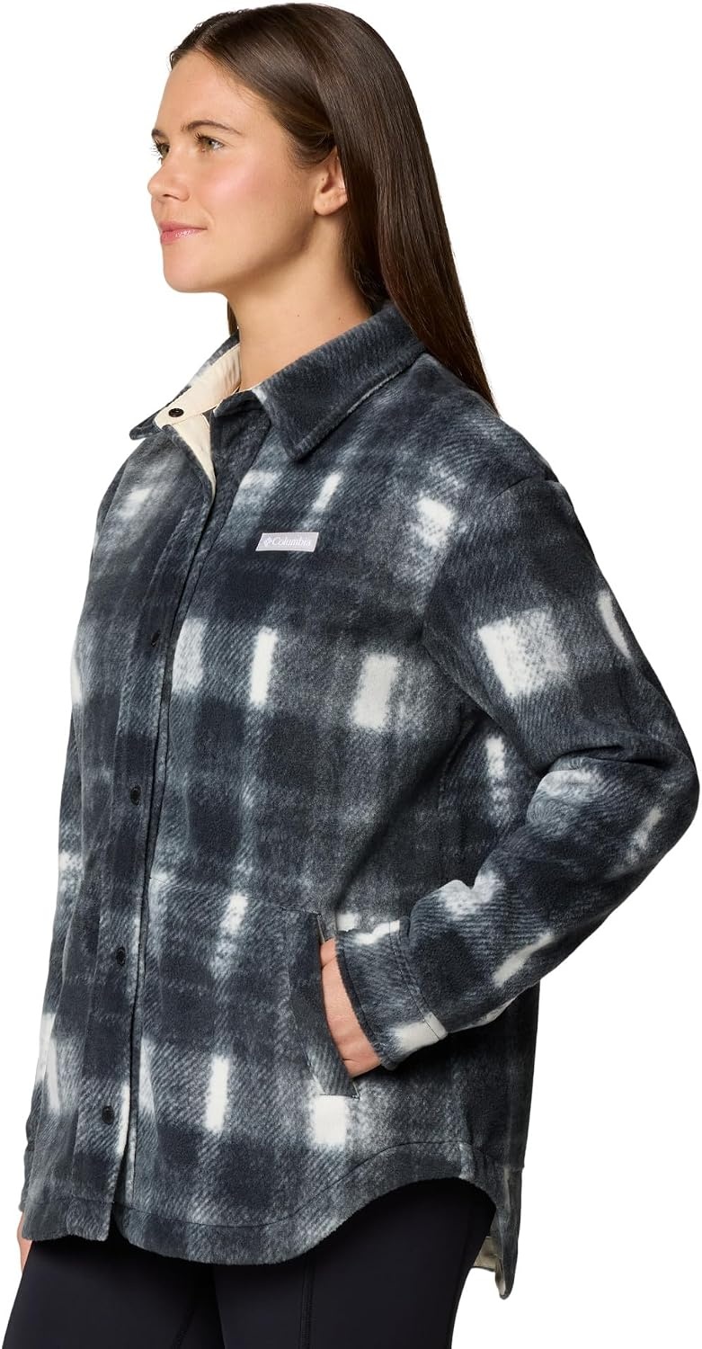 image:imageColumbia Damen Benton Springs Shirt Jacket 2 Fleecejacke 1er PackChalk Omblur Tonal