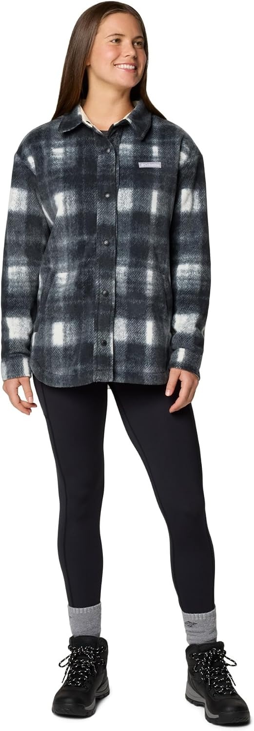 image:imageColumbia Damen Benton Springs Shirt Jacket 2 Fleecejacke 1er PackChalk Omblur Tonal