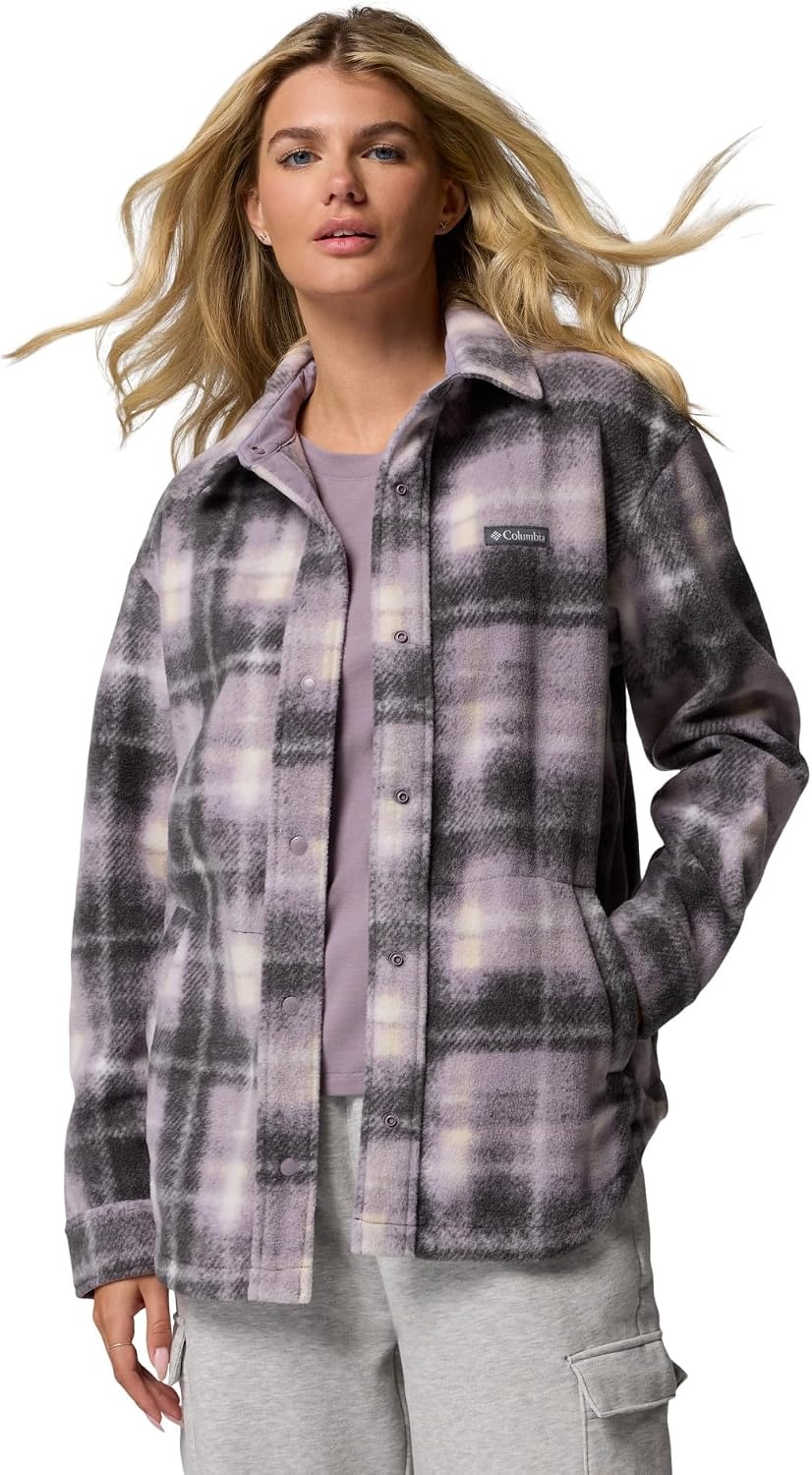 image:imageColumbia Damen Benton Springs Shirt Jacket 2 Fleecejacke 1er PackShark Omblur
