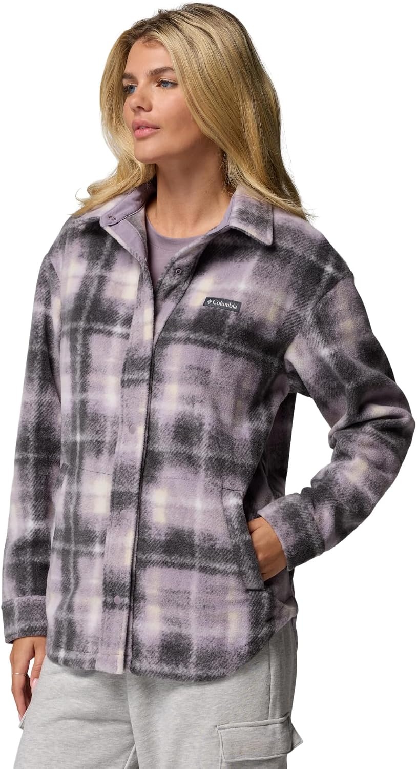 image:imageColumbia Damen Benton Springs Shirt Jacket 2 Fleecejacke 1er PackShark Omblur