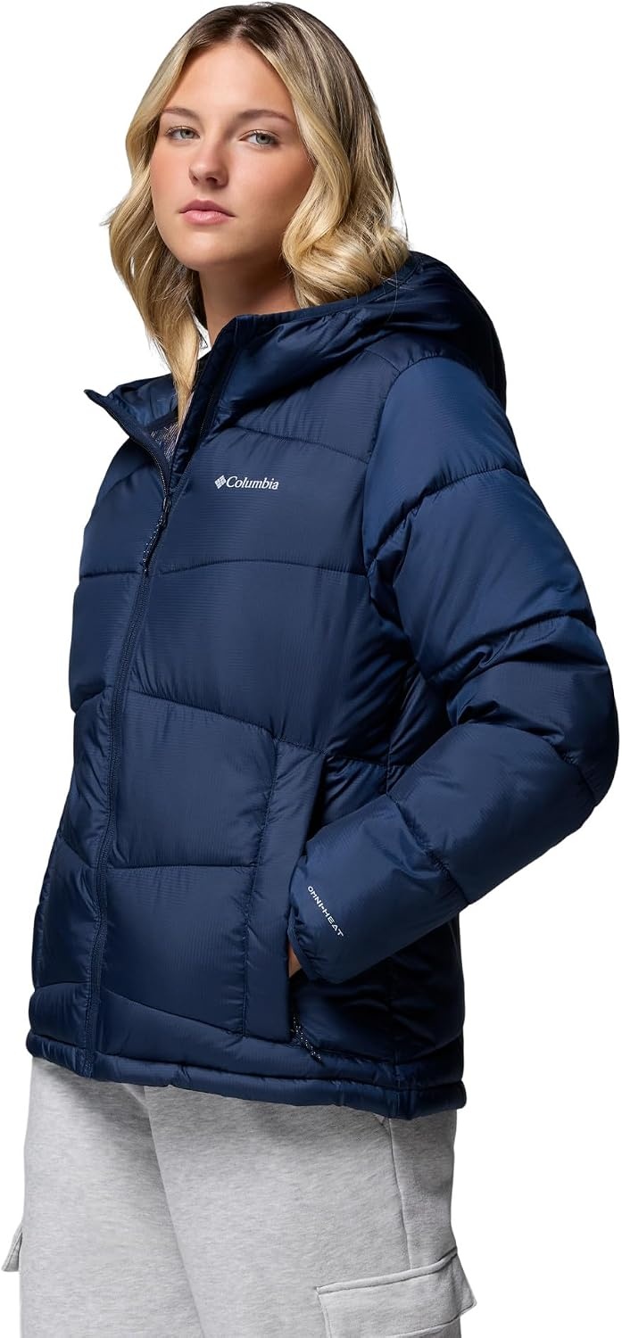 image:imageColumbia Damen Fivemile Butte Hooded Jacket Pufferjacke mit Kapuze 1er PackCollegiate Navy