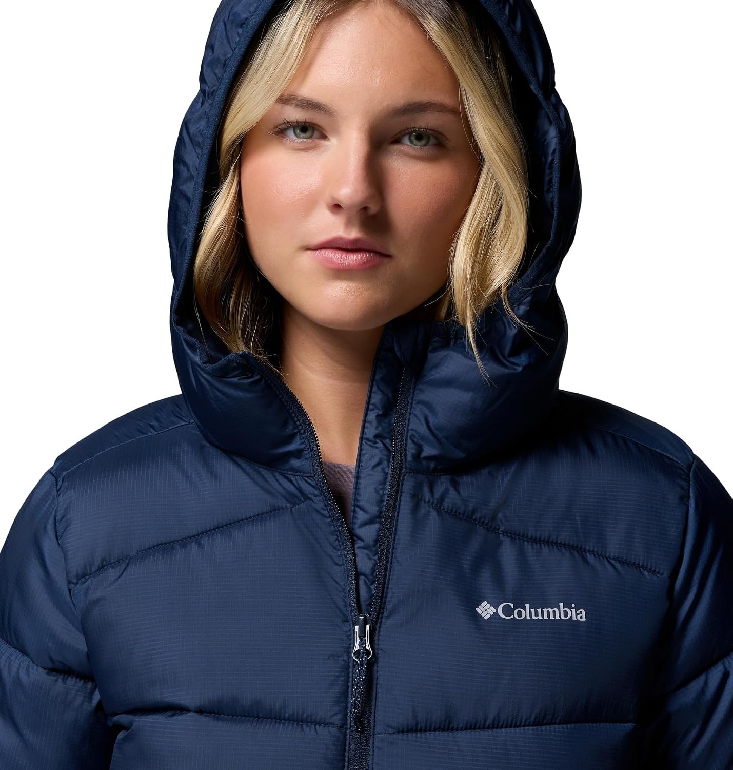 image:imageColumbia Damen Fivemile Butte Hooded Jacket Pufferjacke mit Kapuze 1er PackCollegiate Navy