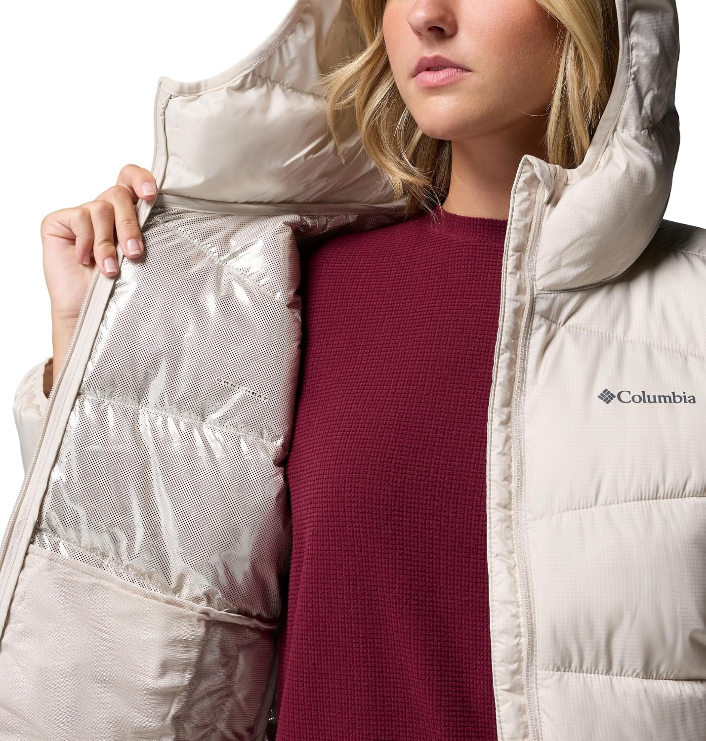 image:imageColumbia Damen Fivemile Butte Hooded Jacket Pufferjacke mit Kapuze 1er PackDark Stone