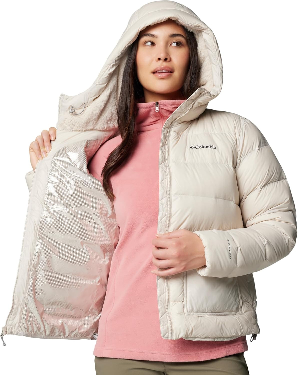 image:imageColumbia Damen Harmony Falls Daunenjacke mit Kapuze Daunenjacke mit Kapuze 1er PackDark Stone