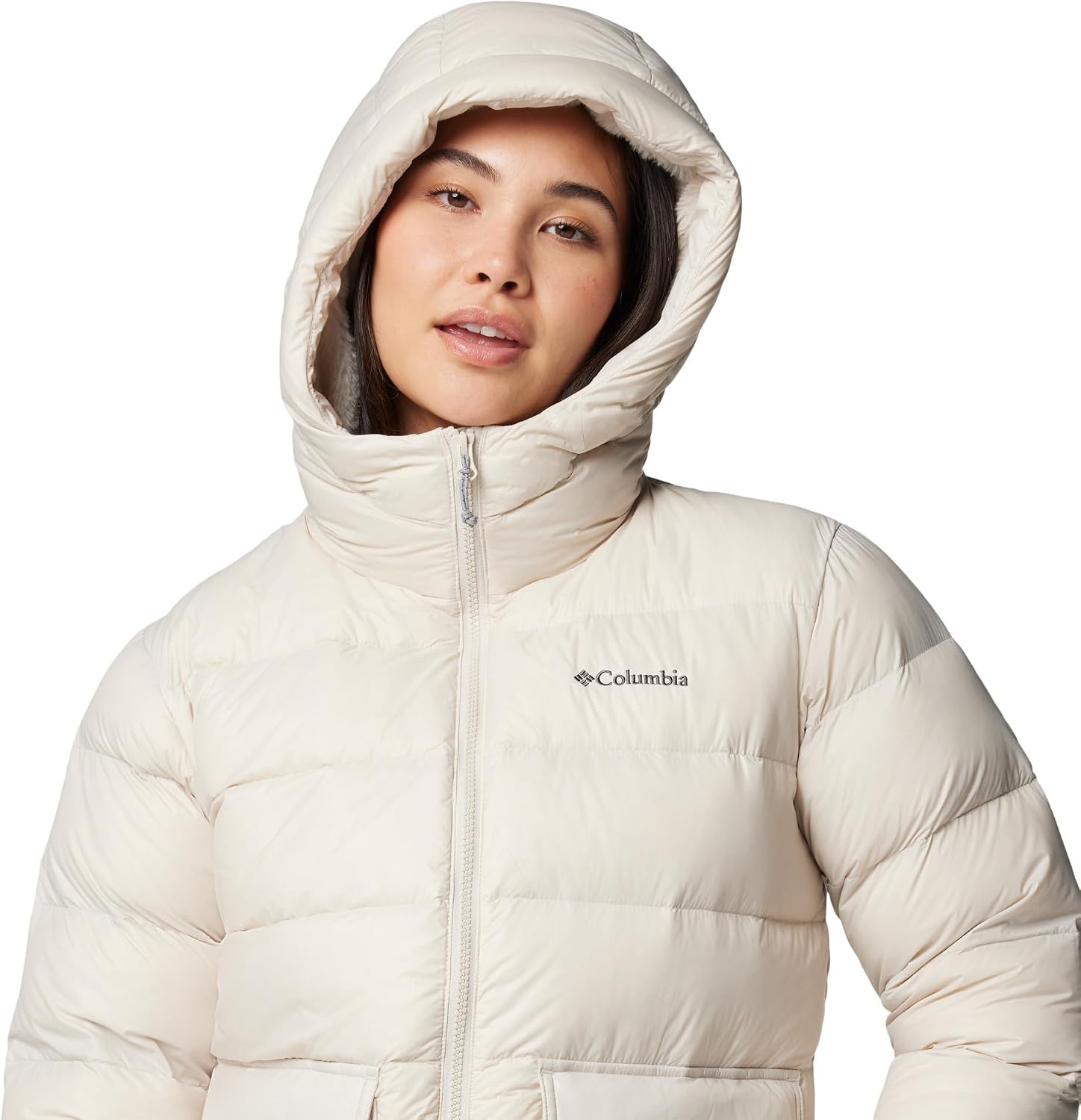 image:imageColumbia Damen Harmony Falls Daunenjacke mit Kapuze Daunenjacke mit Kapuze 1er PackDark Stone