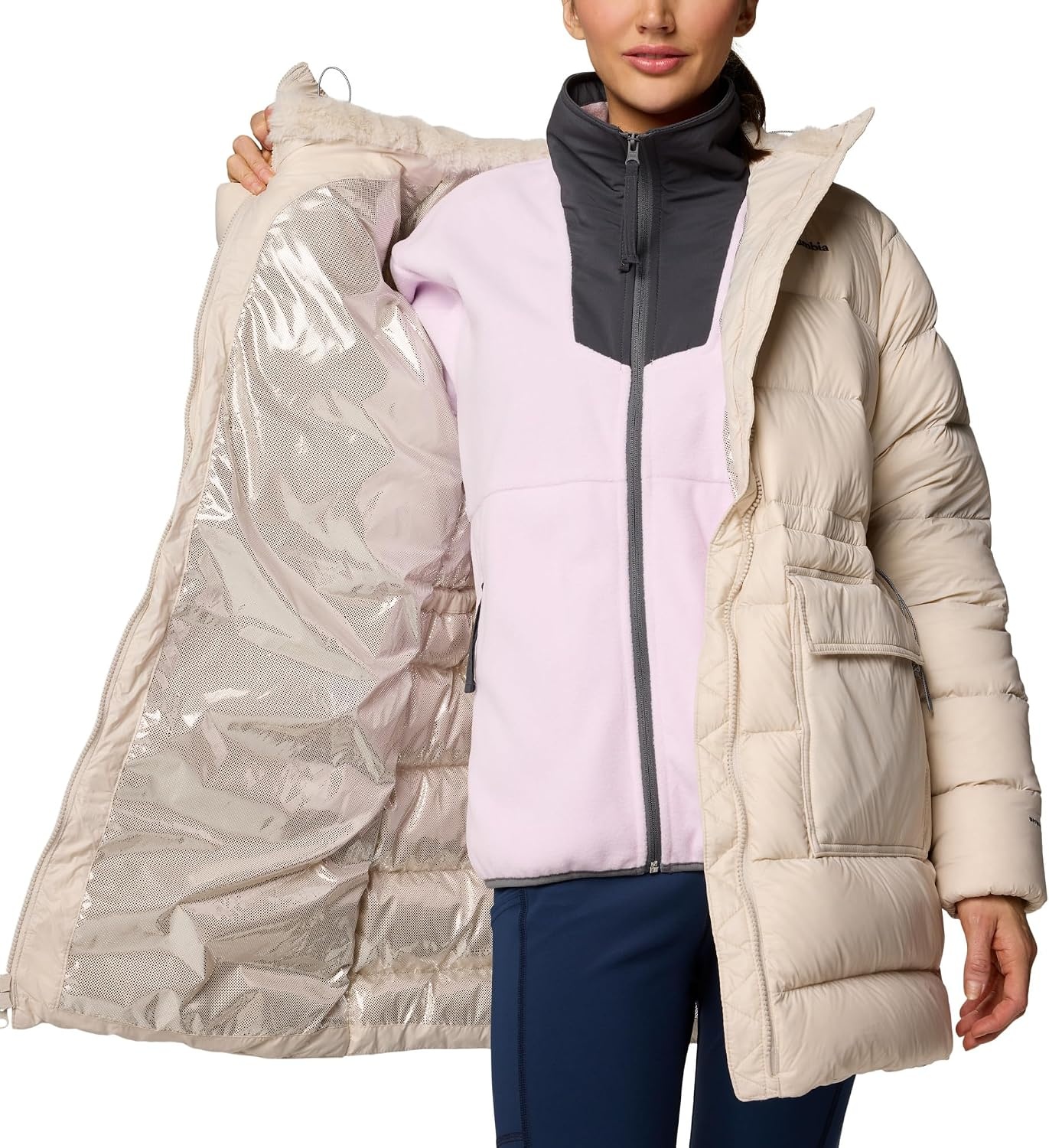 image:imageColumbia Damen Harmony Falls Mid Down Jacket Daunenmantel 1er PackDark Stone