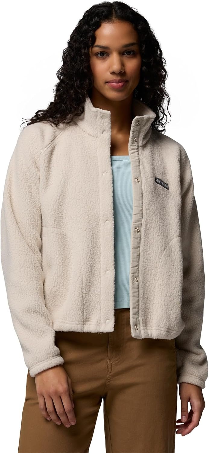 image:imageColumbia Damen Jasper Ridge Pebbled Fleece Full Snap Fleecejacke 1er PackDark Stone