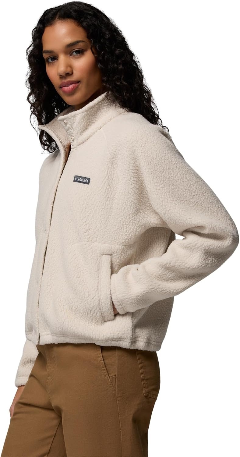 image:imageColumbia Damen Jasper Ridge Pebbled Fleece Full Snap Fleecejacke 1er PackDark Stone