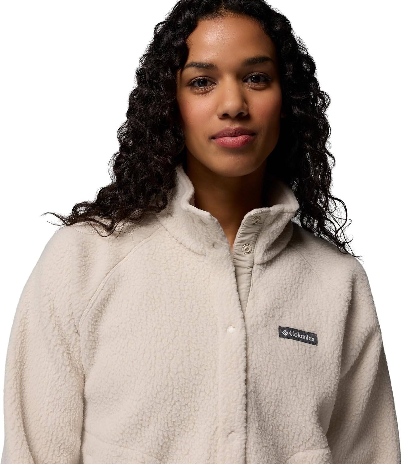 image:imageColumbia Damen Jasper Ridge Pebbled Fleece Full Snap Fleecejacke 1er PackDark Stone