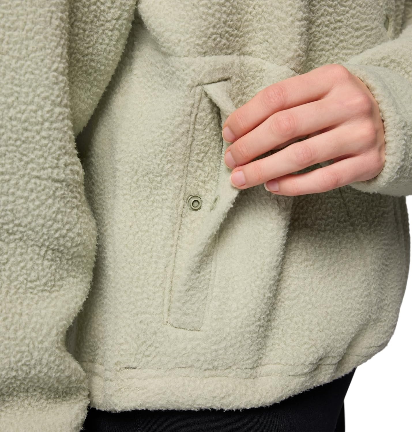 image:imageColumbia Damen Jasper Ridge Pebbled Fleece Full Snap Fleecejacke 1er PackSafari
