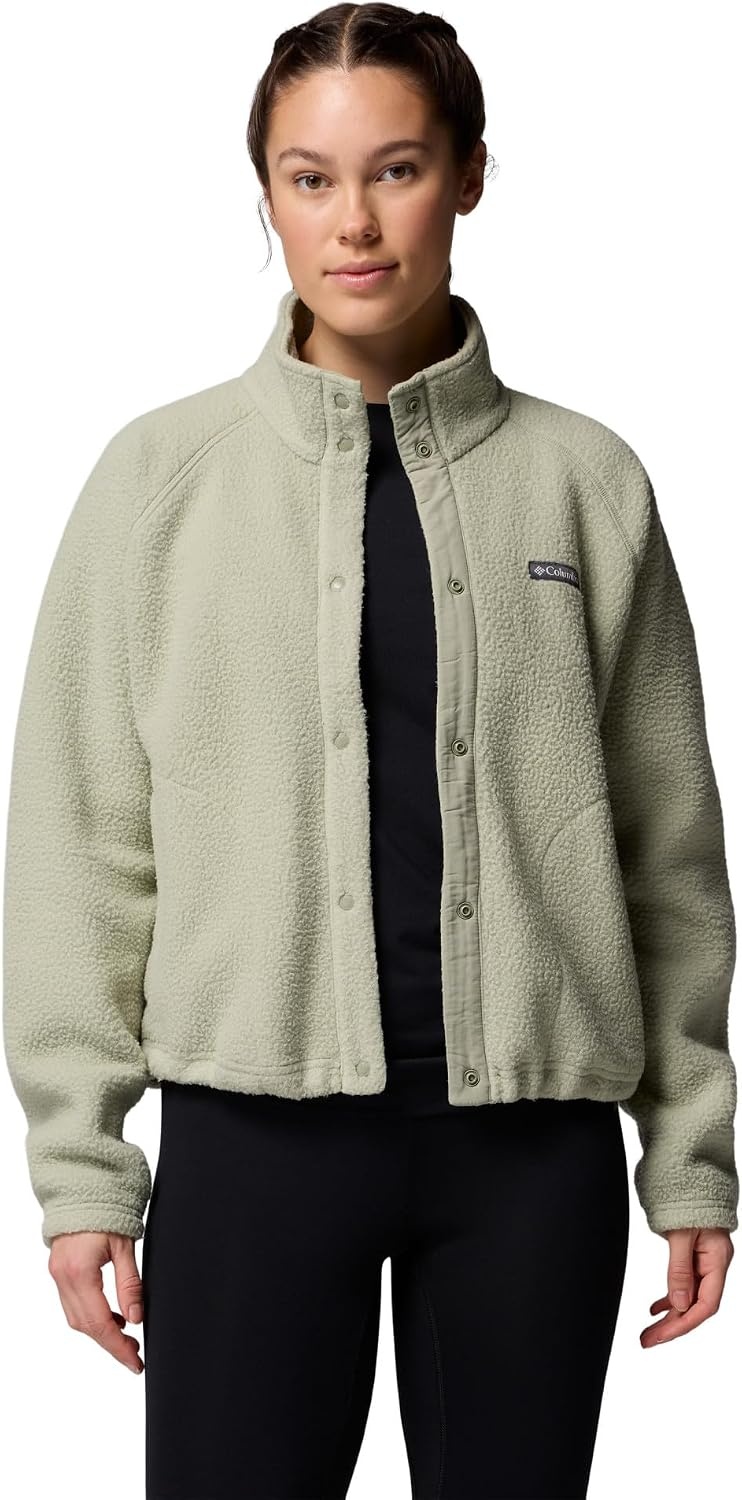 image:imageColumbia Damen Jasper Ridge Pebbled Fleece Full Snap Fleecejacke 1er PackSafari