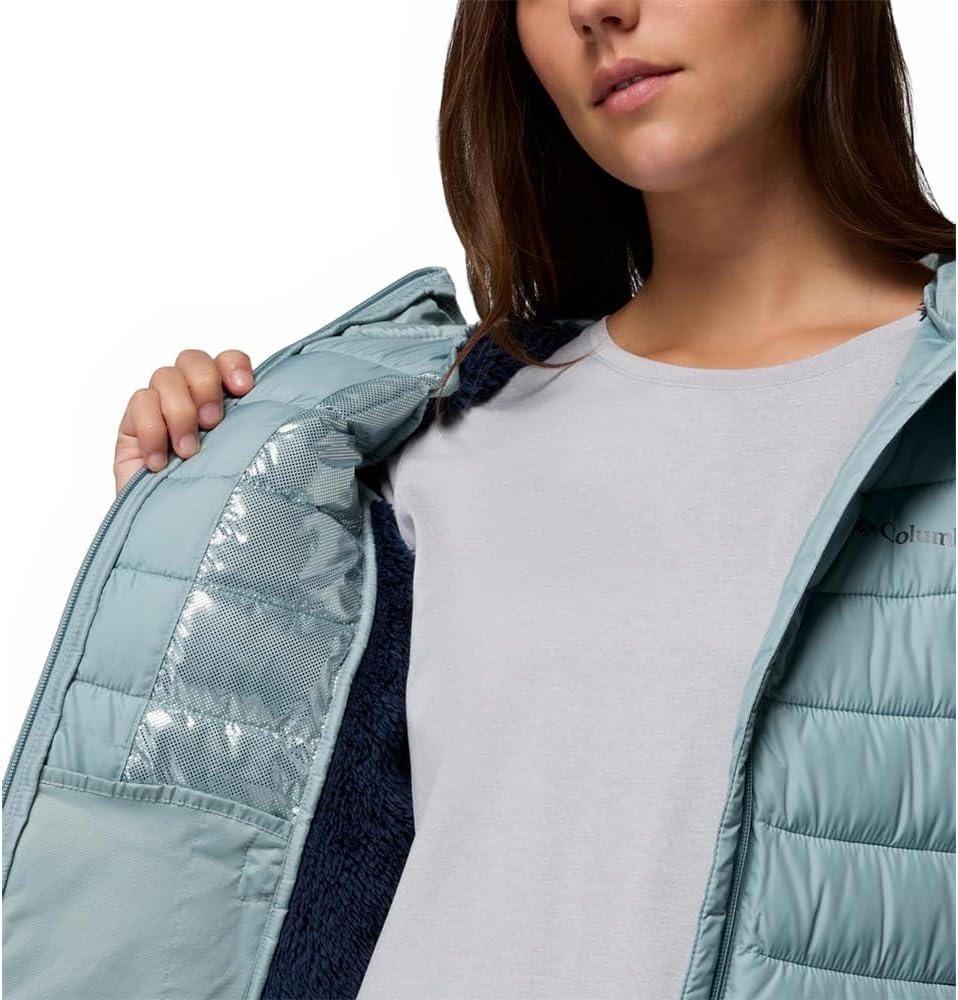 image:imageColumbia Damen Powder Lite II Sherpa Hybrid Jacket Pufferjacke 1er PackCollegiate Navy Crushed Blue