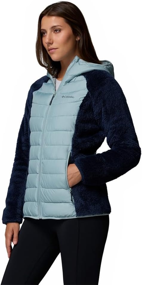 image:imageColumbia Damen Powder Lite II Sherpa Hybrid Jacket Pufferjacke 1er PackCollegiate Navy Crushed Blue