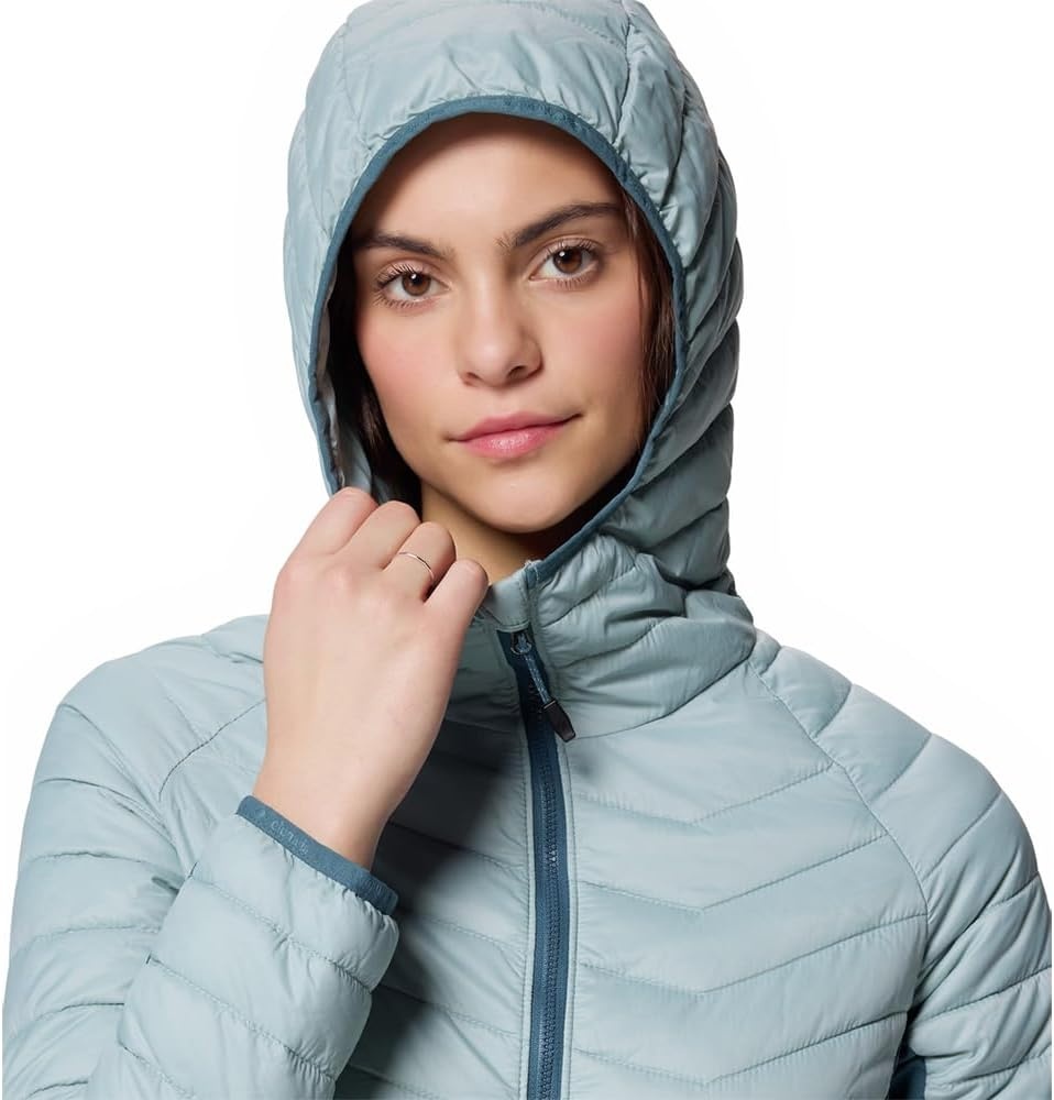 image:imageColumbia Damen Powder Pass 2 Hybrid Hooded Jacket Pufferjacke mit Kapuze 1er PackCrushed Blue Everblue