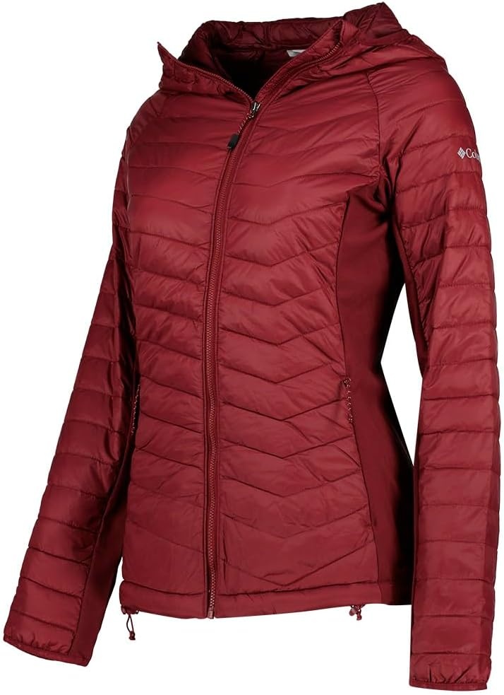image:imageColumbia Damen Powder Pass 2 Hybrid Hooded Jacket Pufferjacke mit Kapuze 1er PackRich Wine