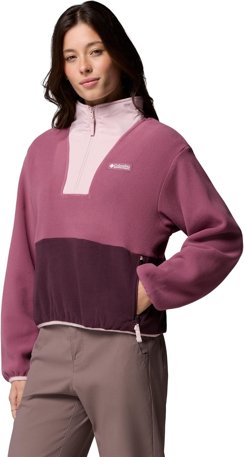 image:imageColumbia Damen Sequoia Grove 2 Half Zip Fleece Fleeceberzug 1er PackAntique Mauve Moonvista Mineral Pink