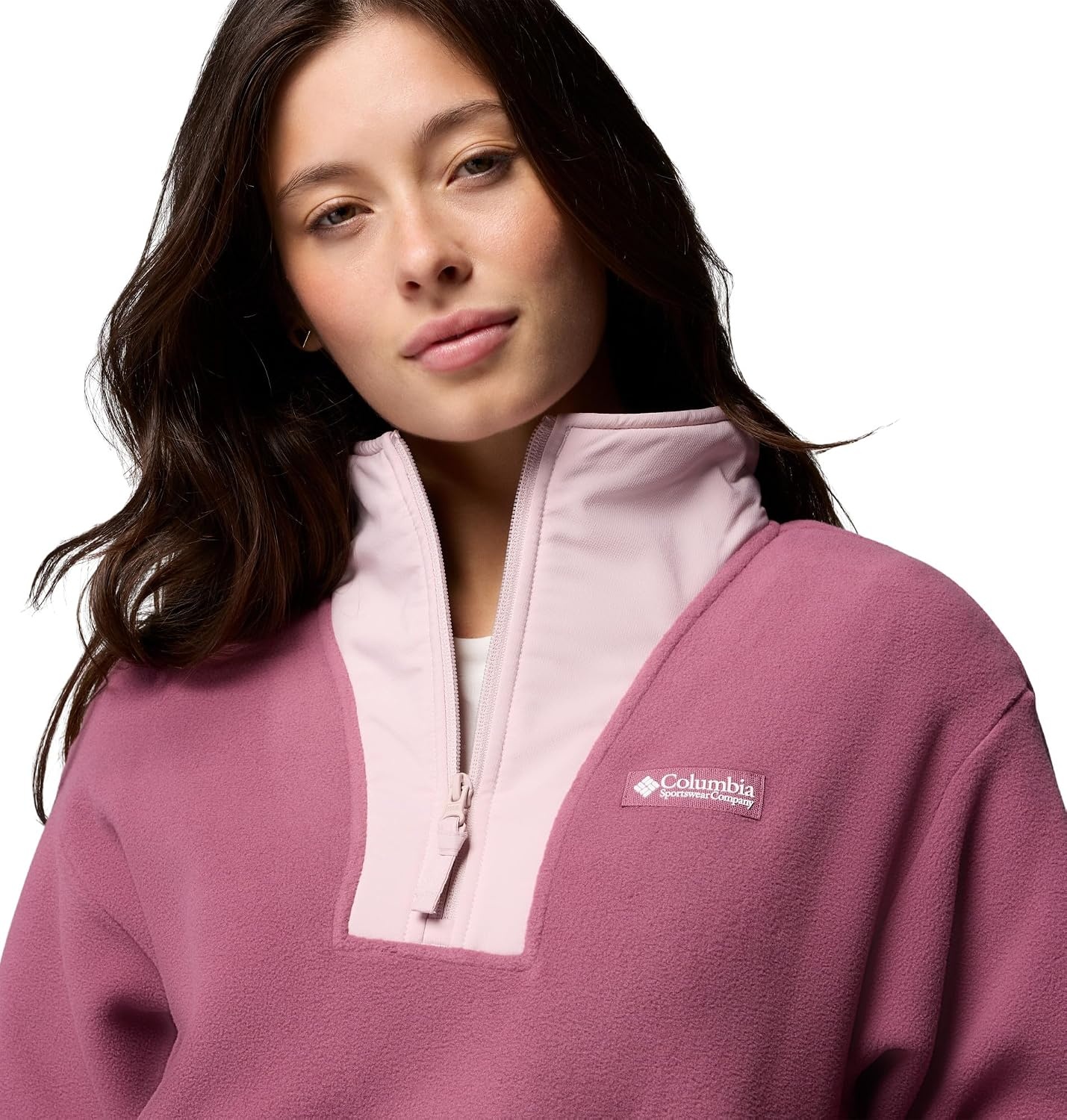 image:imageColumbia Damen Sequoia Grove 2 Half Zip Fleece Fleeceberzug 1er PackAntique Mauve Moonvista Mineral Pink