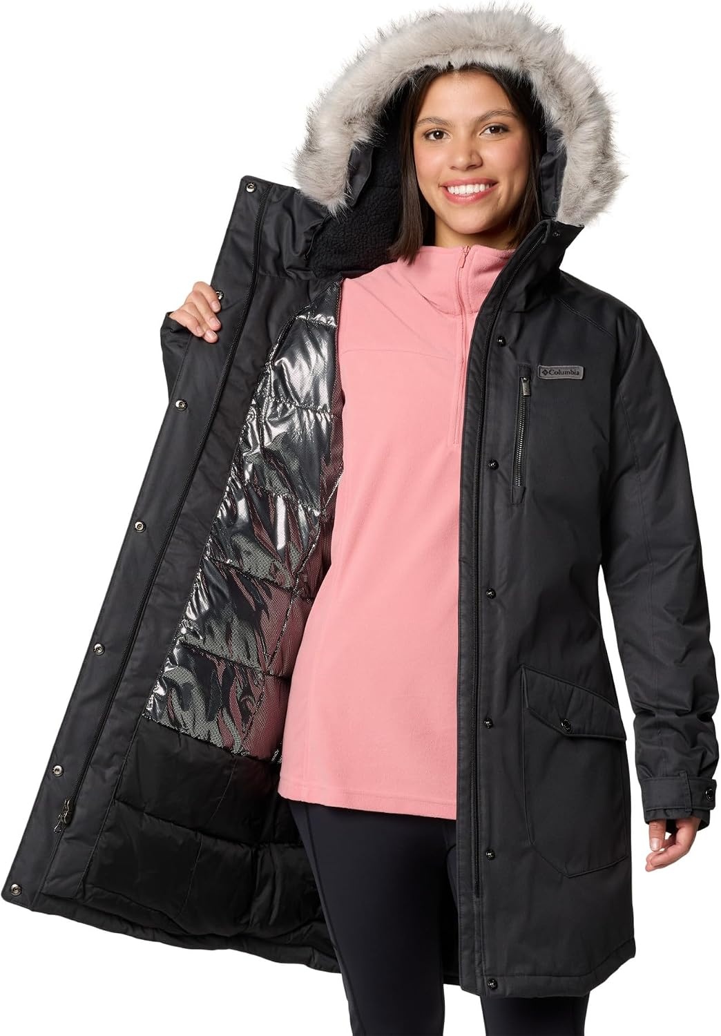 image:imageColumbia Damen Suttle Mountain Long Insulated Jacket Winterjacke 1er PackBlack 011