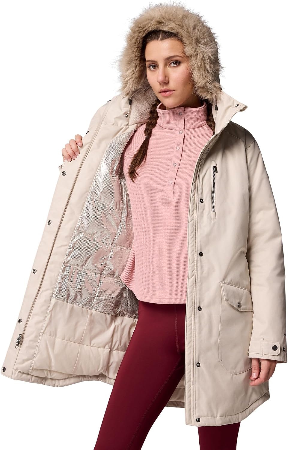 image:imageColumbia Damen Suttle Mountain Long Insulated Jacket Winterjacke 1er PackDark Stone