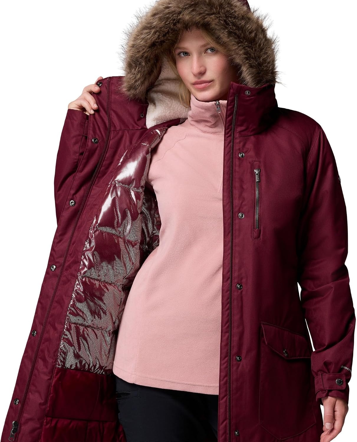 image:imageColumbia Damen Suttle Mountain Long Insulated Jacket Winterjacke 1er PackRich Wine