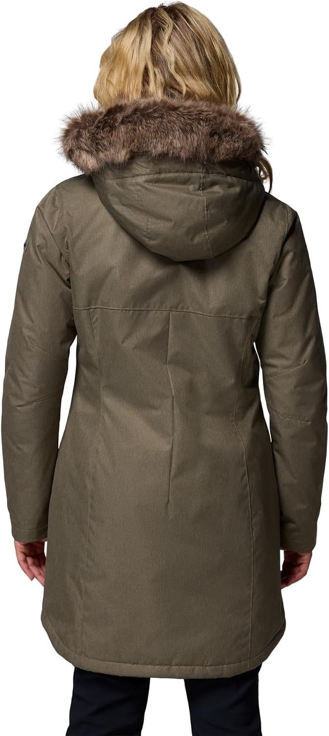 image:imageColumbia Damen Suttle Mountain Long Insulated Jacket Winterjacke 1er PackStone Green