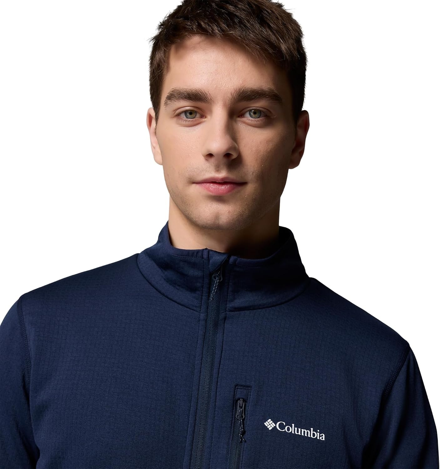 image:imageColumbia Essential Hike Grid Fleece Full Zip Fleecejacke mit durchgehendem Reiverschluss fr HerrenCollegiate Navy