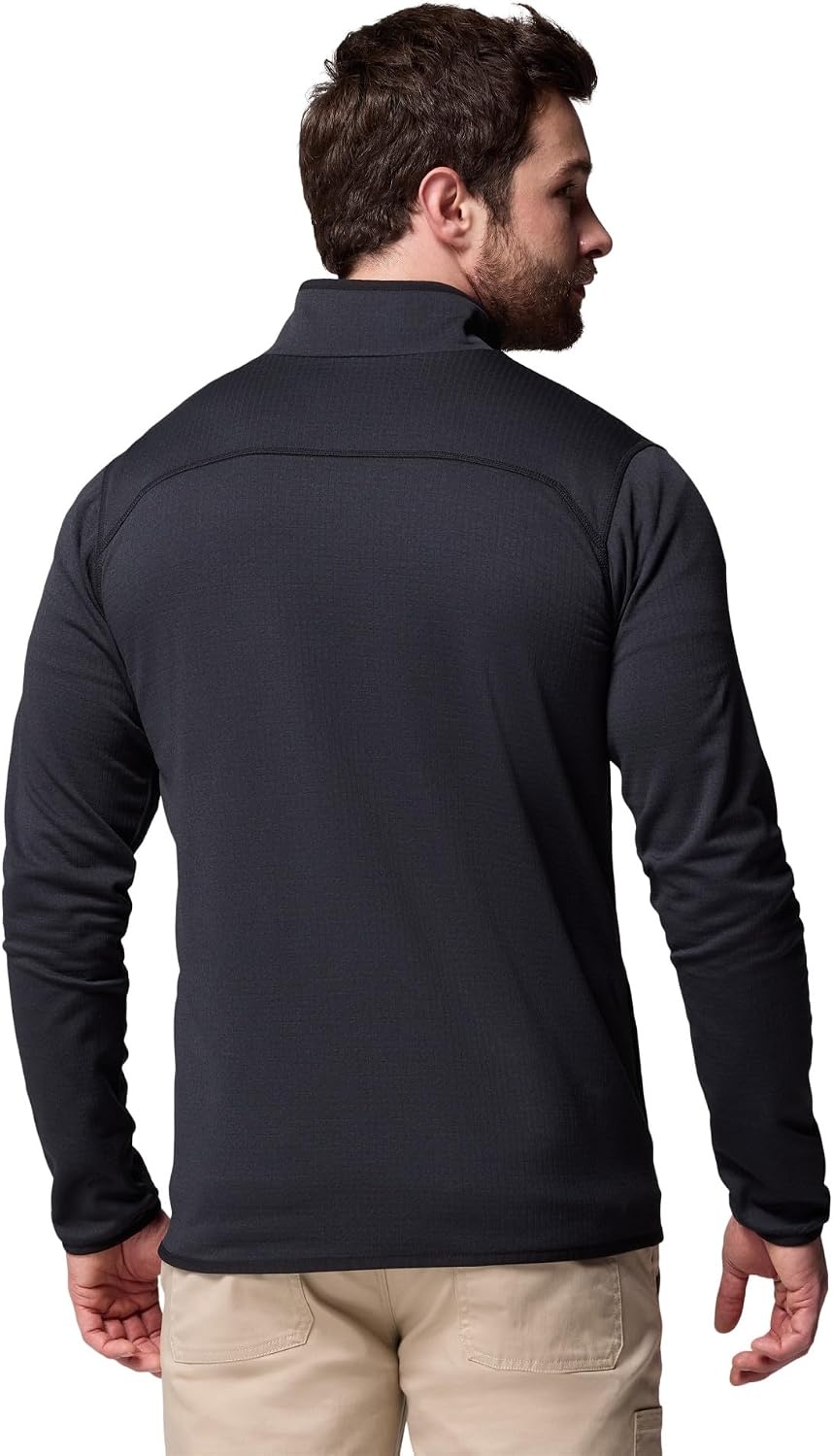 image:imageColumbia Essential Hike Grid Fleece Full Zip Fleecejacke mit durchgehendem Reiverschluss fr HerrenSchwarz