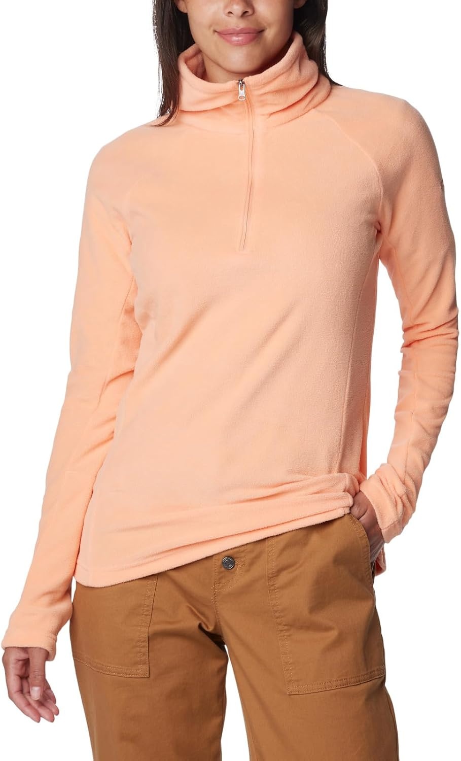 image:imageColumbia Glacial IV 12 Zip Fleece Pullover fr DamenApricot Fizz