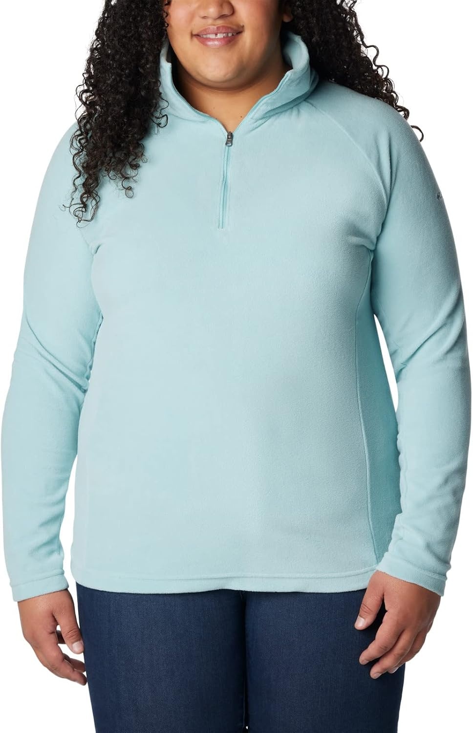 image:imageColumbia Glacial IV 12 Zip Fleece Pullover fr DamenAqua Haze