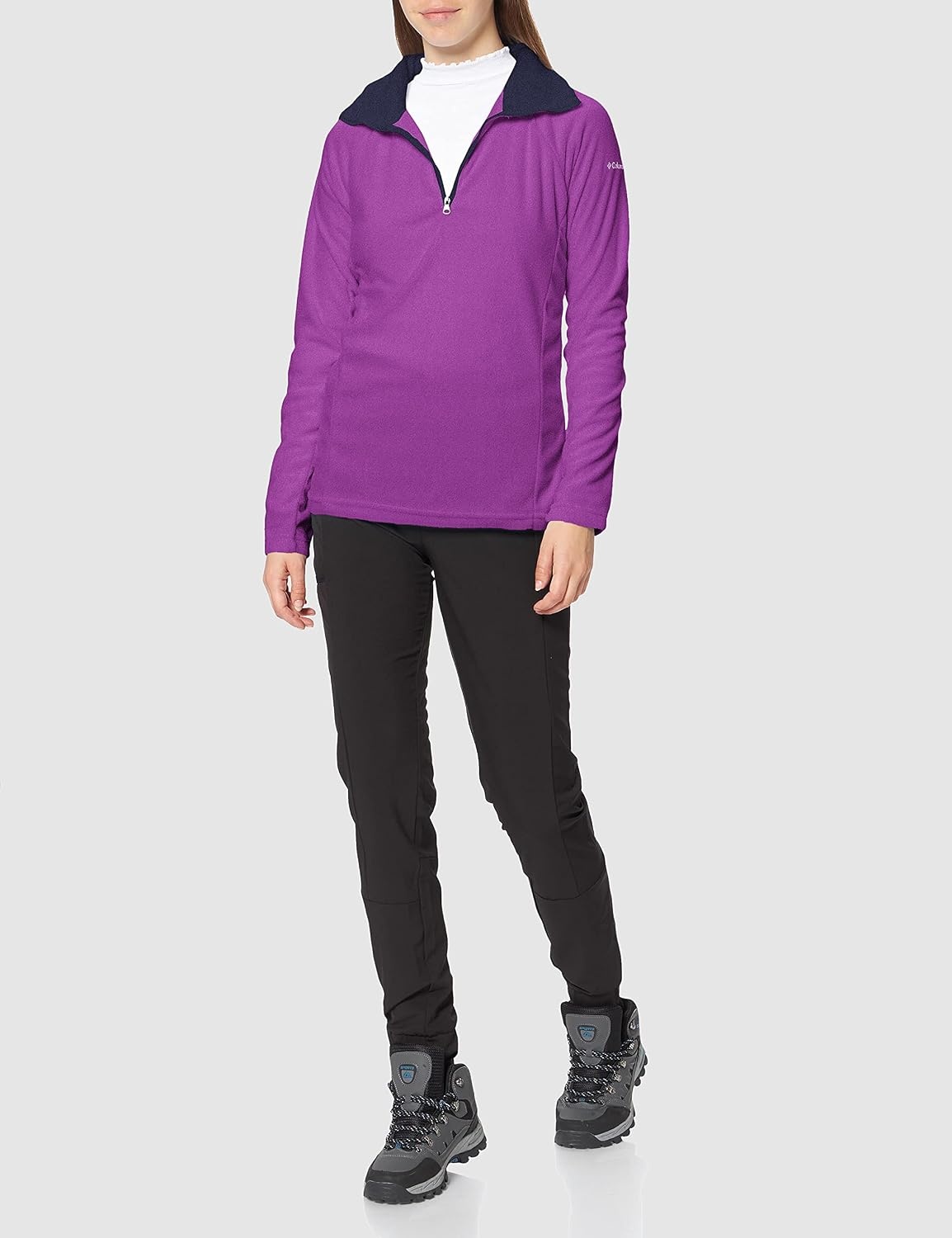 image:imageColumbia Glacial IV 12 Zip Fleece Pullover fr DamenPflaume Dunkle Nachtaktiv