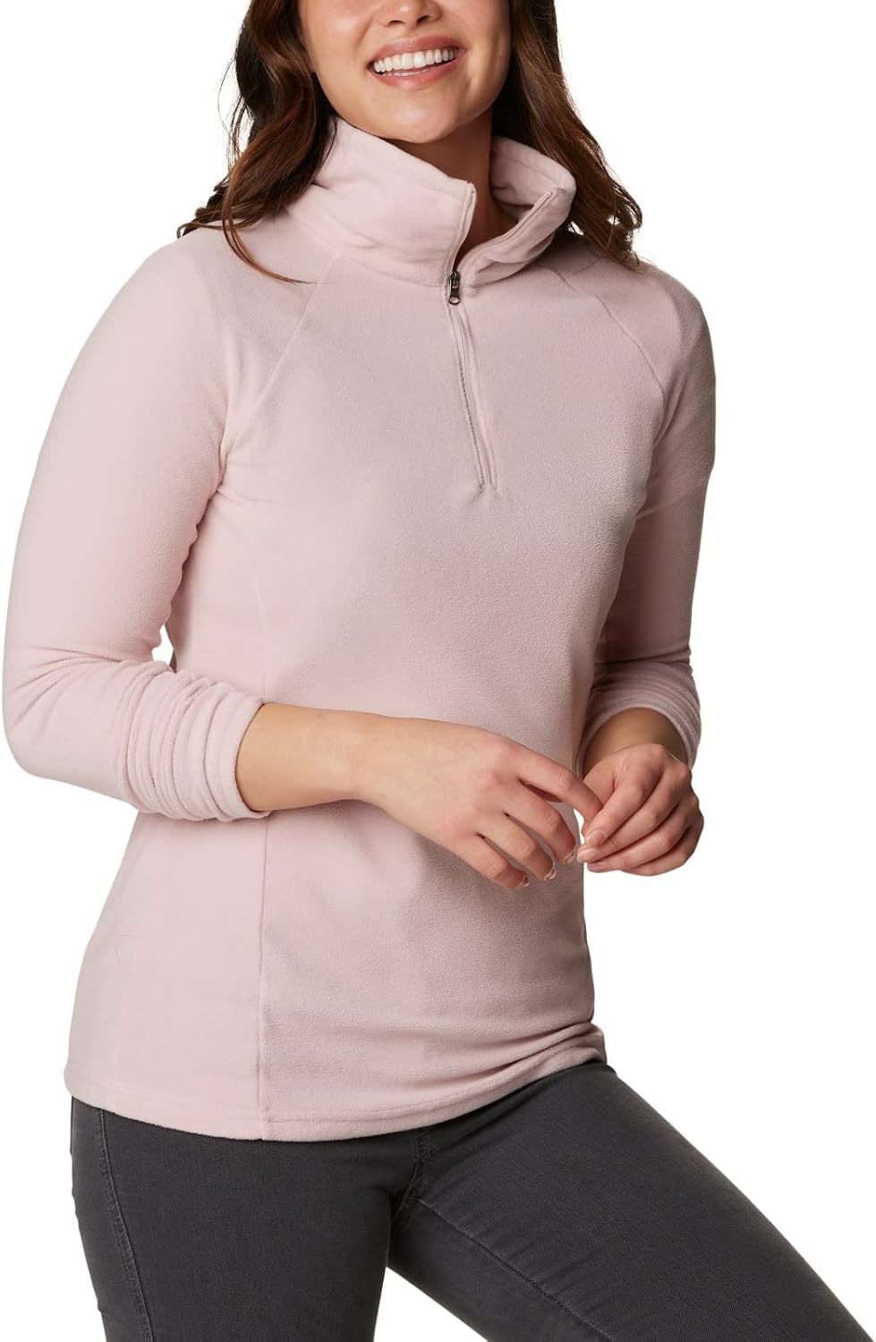 image:imageColumbia Glacial IV 12 Zip Fleece Pullover fr DamenRosa Dusty Pink