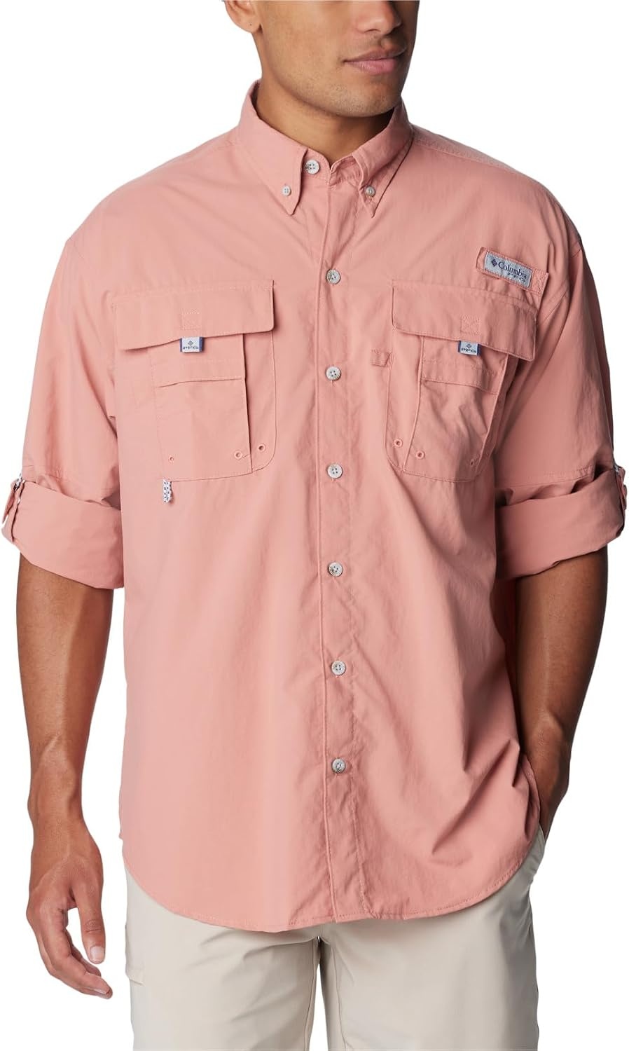 image:imageColumbia Herren Columbia Bahama II Langarmshirt 1er PackRosa Sandelholz Pink