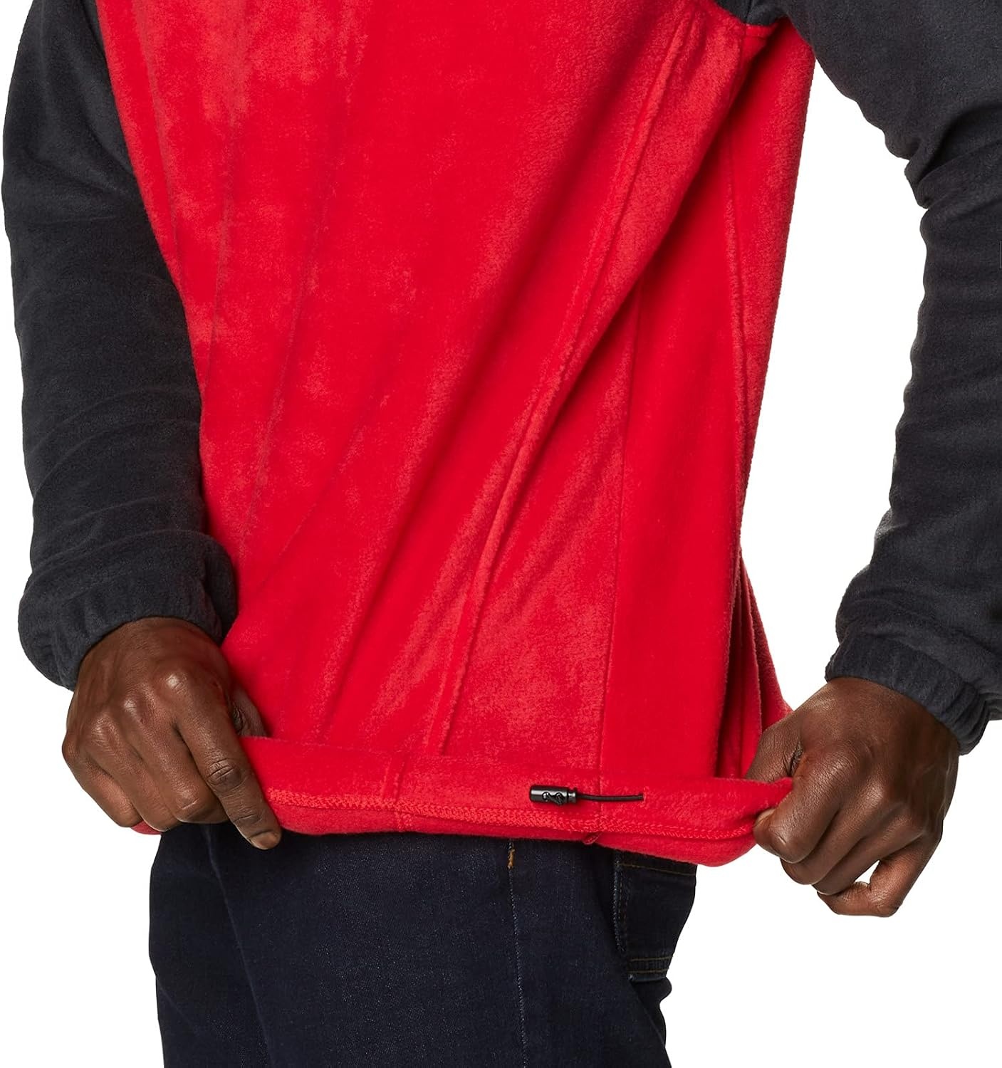 image:imageColumbia Herren FleecePullover mit halbem Reiverschluss Steens MountainBlack Mountain Red