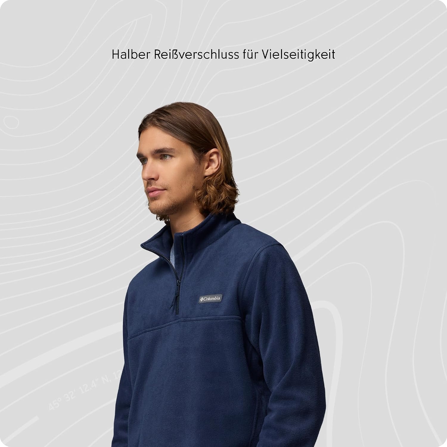 image:imageColumbia Herren FleecePullover mit halbem Reiverschluss Steens MountainCollegiate Navy