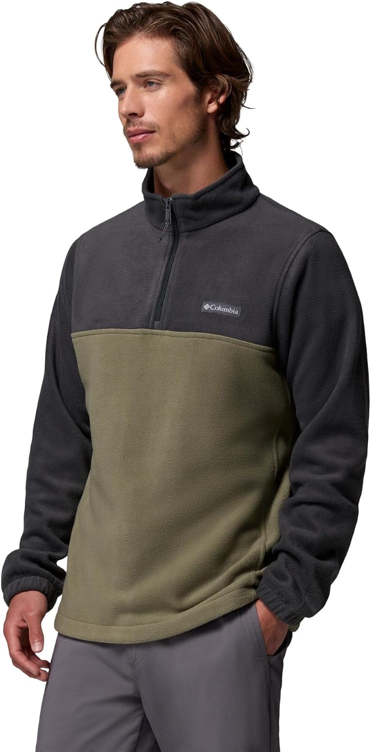 image:imageColumbia Herren FleecePullover mit halbem Reiverschluss Steens MountainShark Stone Green