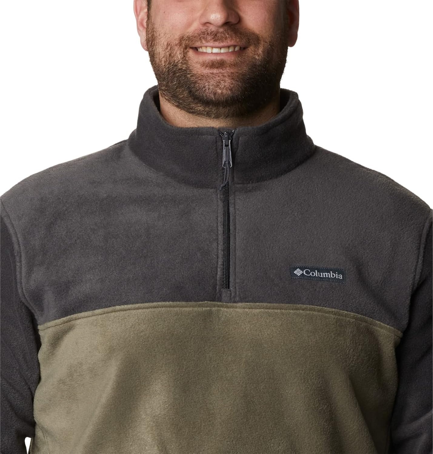 image:imageColumbia Herren FleecePullover mit halbem Reiverschluss Steens MountainShark Stone Green