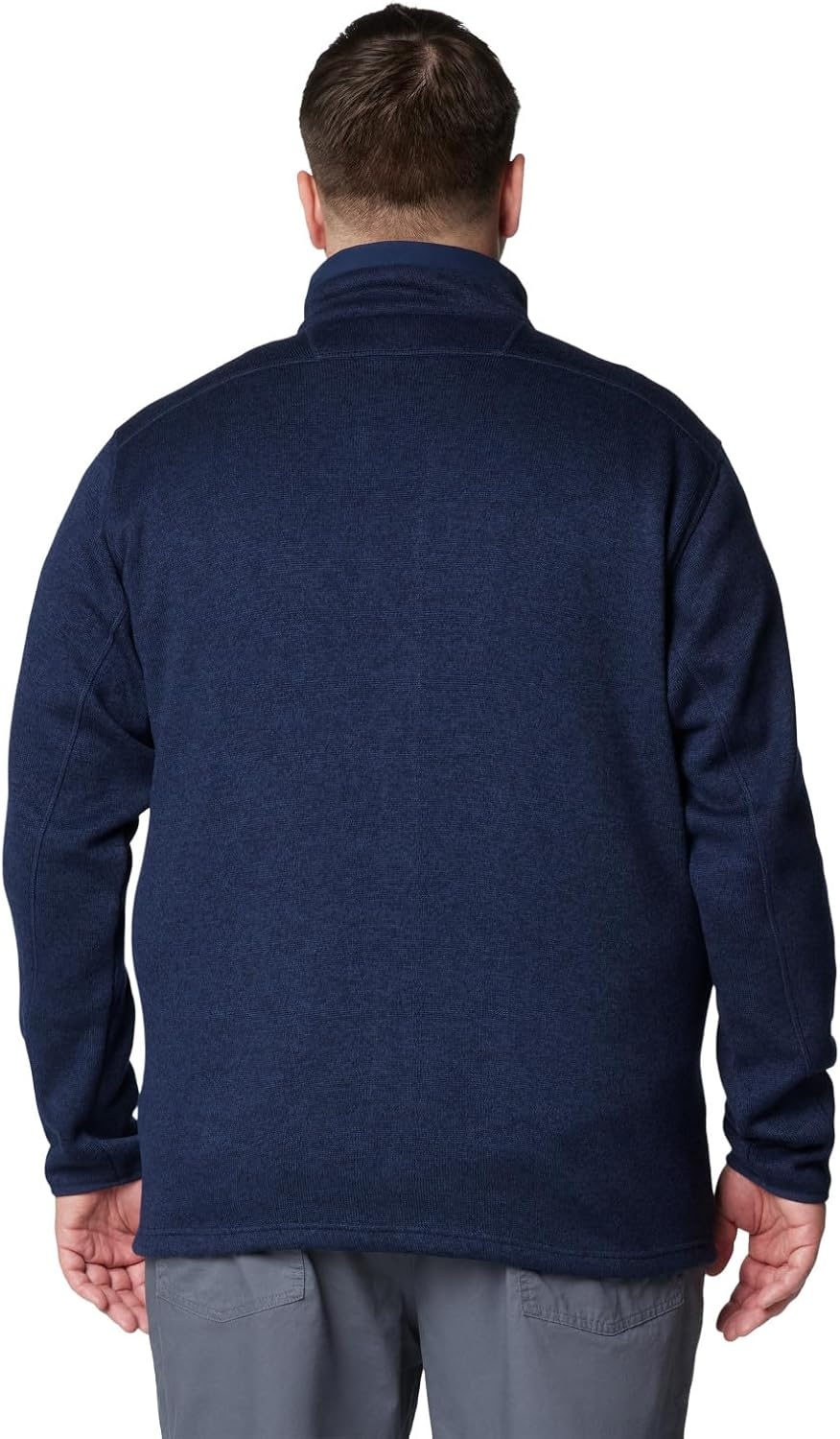 image:imageColumbia Herren Sweater Weather Full Zip Fleecejacke mit durchgehendem ReiverschlussCollegemarineblaumeliert