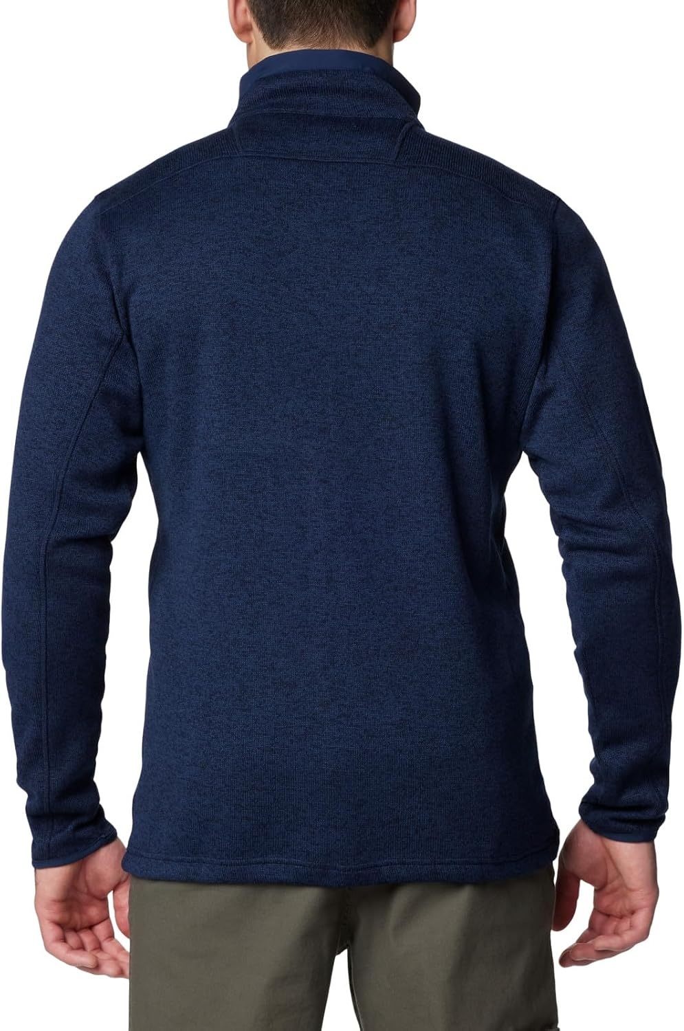 image:imageColumbia Herren Sweater Weather Full Zip Fleecejacke mit durchgehendem ReiverschlussCollegemarineblaumeliert
