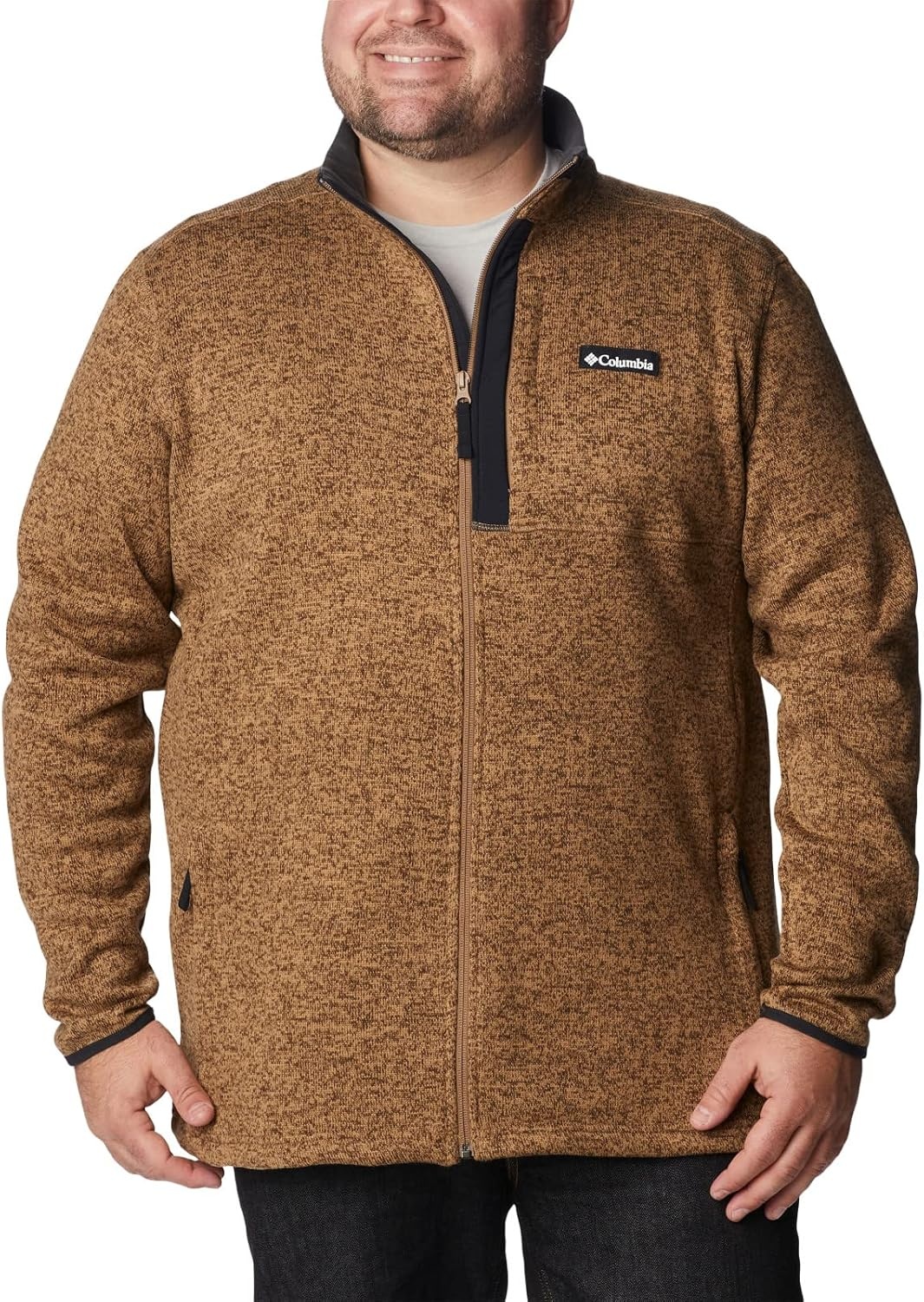image:imageColumbia Herren Sweater Weather Full Zip Fleecejacke mit durchgehendem ReiverschlussDelta Heather