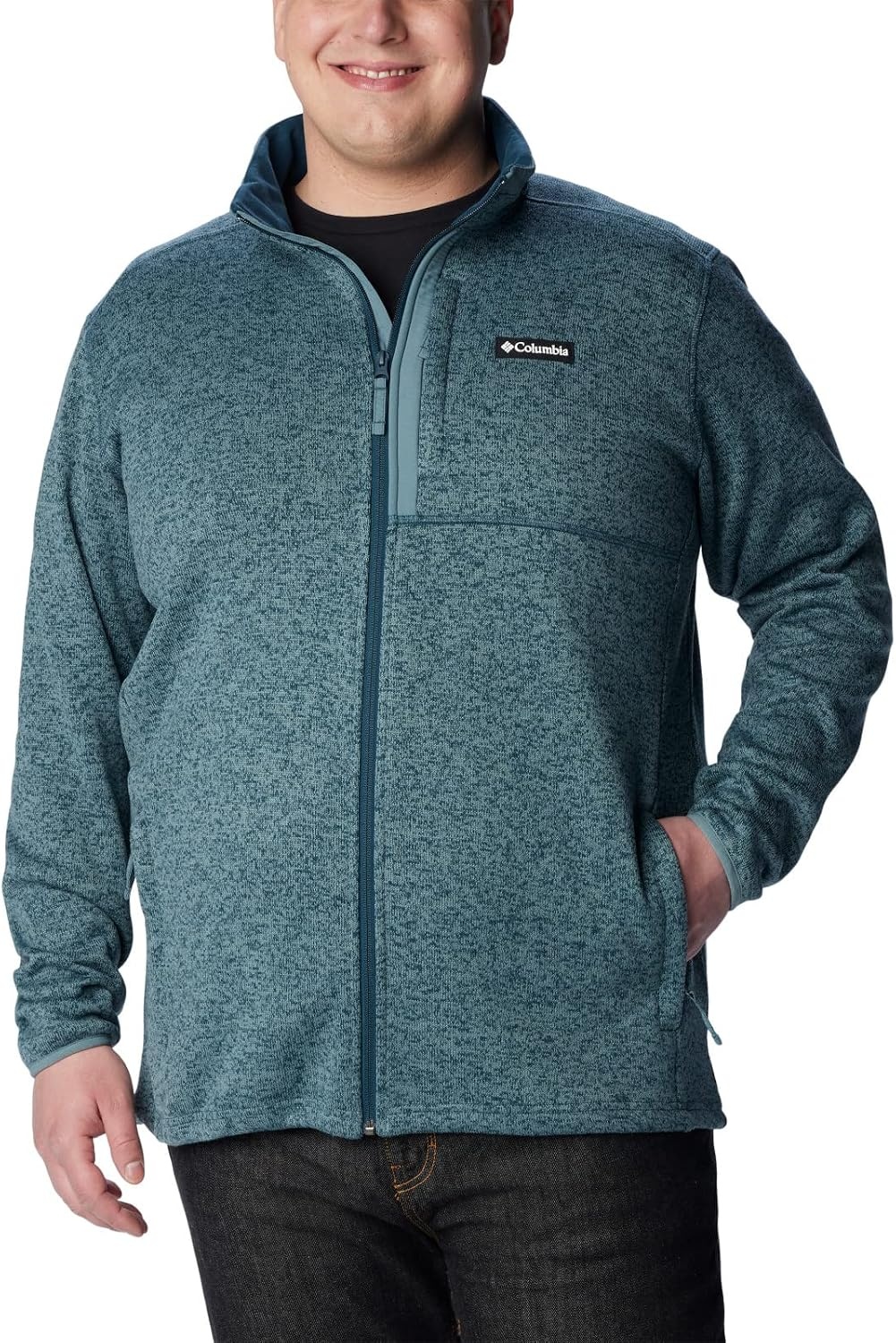 image:imageColumbia Herren Sweater Weather Full Zip Fleecejacke mit durchgehendem ReiverschlussNight Wave Heather