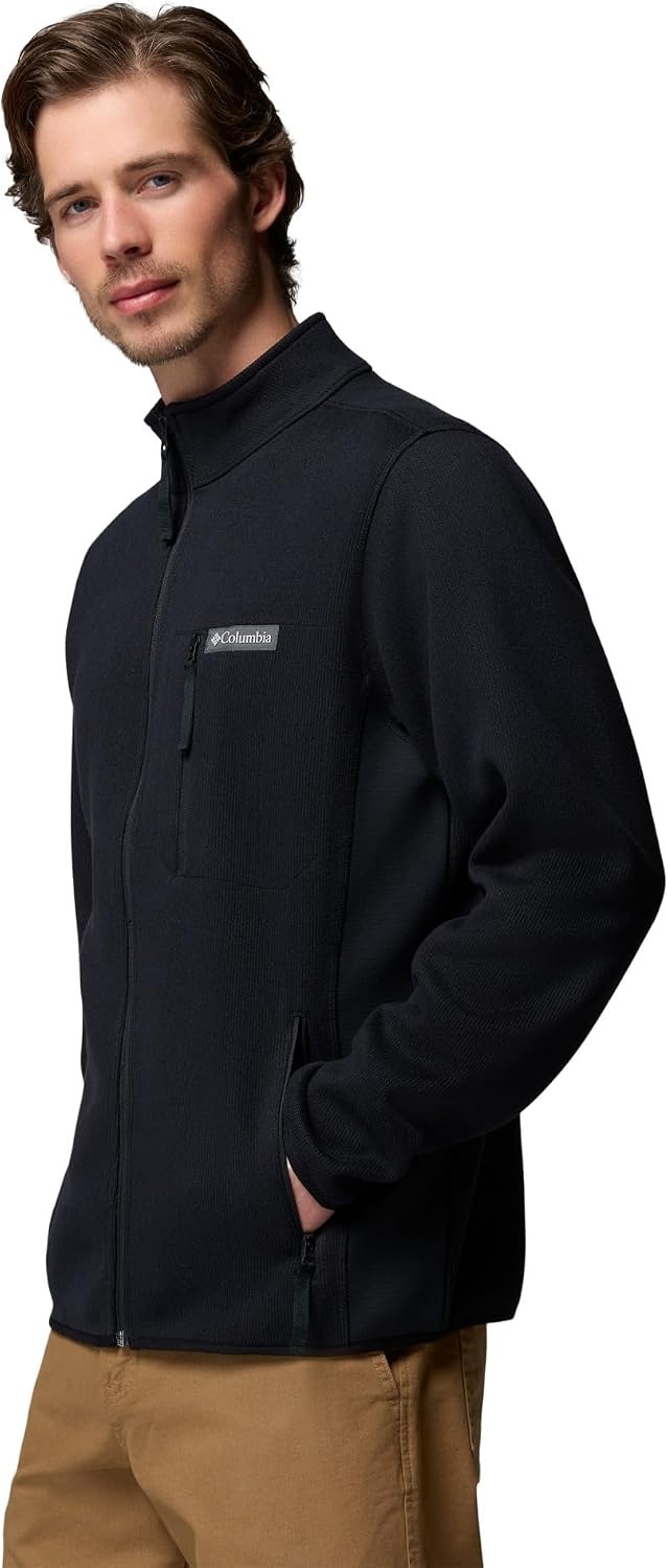 image:imageColumbia Herren Sweater Weather Full Zip Fleecejacke mit durchgehendem ReiverschlussSchwarz