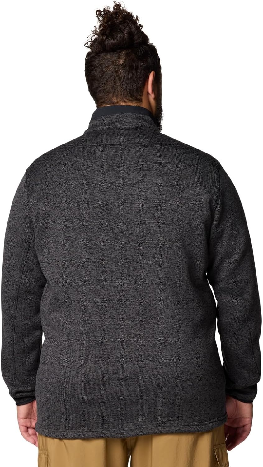 image:imageColumbia Herren Sweater Weather Full Zip Fleecejacke mit durchgehendem ReiverschlussSchwarz Meliert