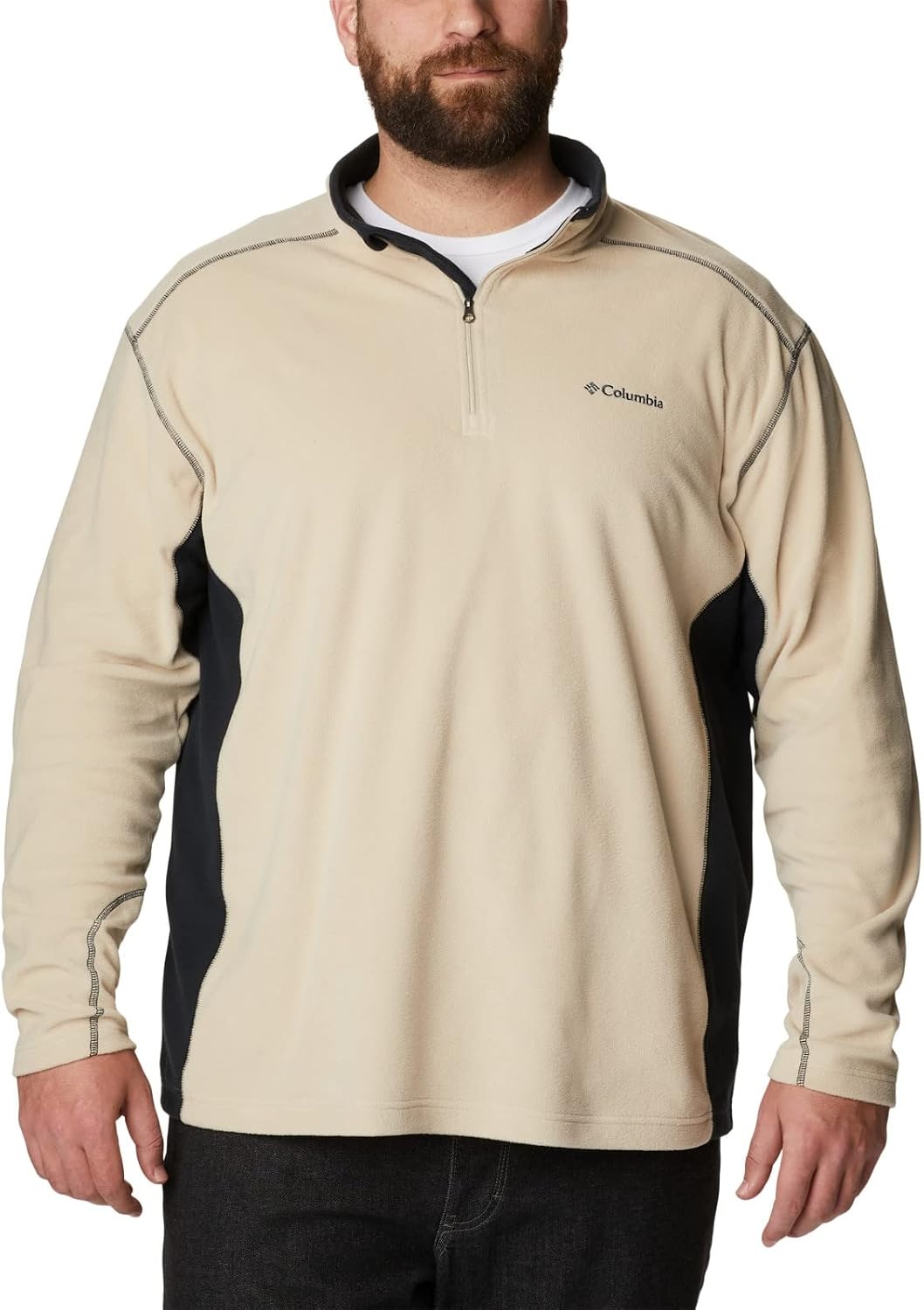 image:imageColumbia Klamath Range II Half Zip Fleece Pullover fr HerrenAntike FossiliSchwarz