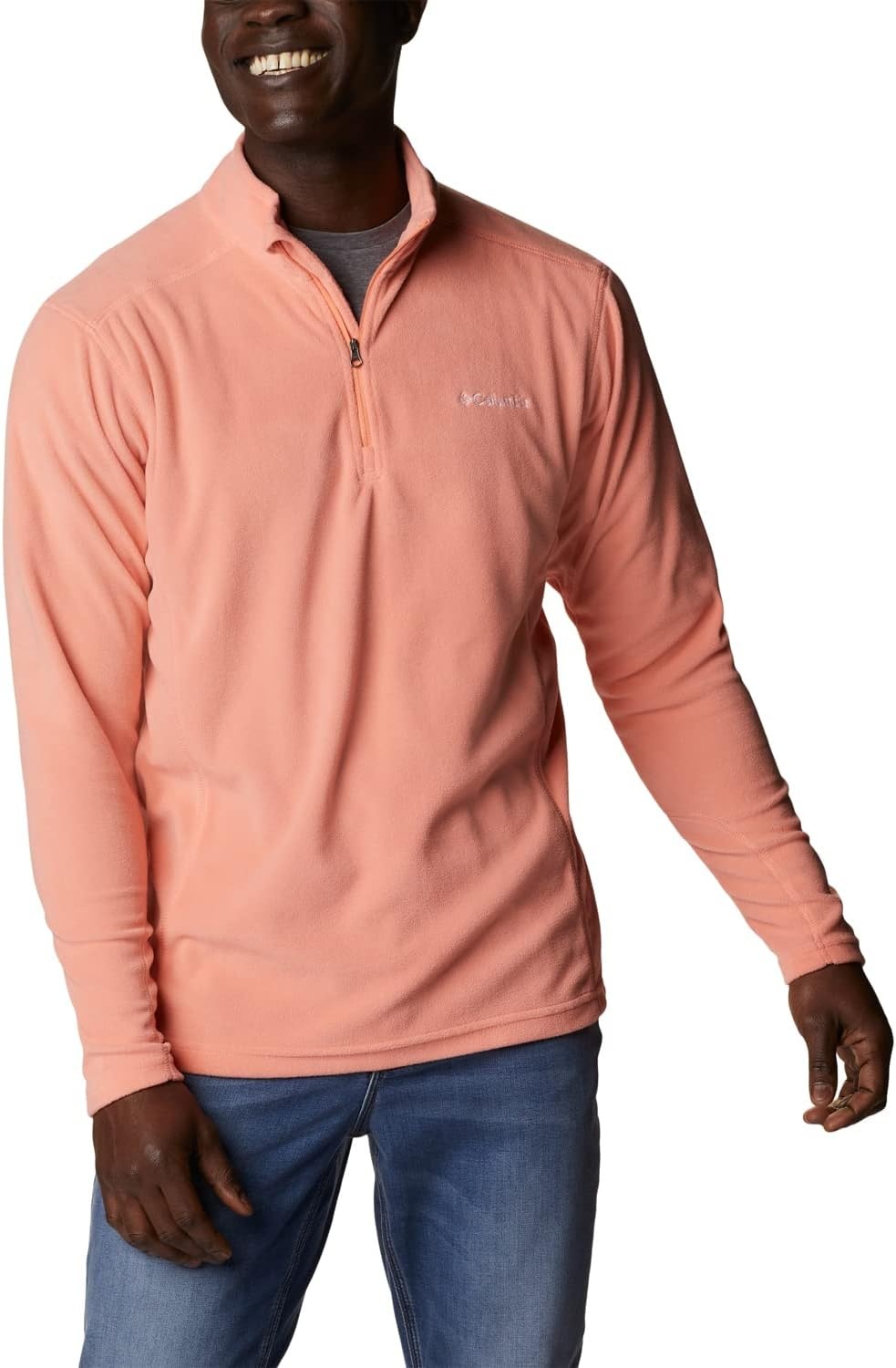image:imageColumbia Klamath Range II Half Zip Fleece Pullover fr HerrenCoral Reef
