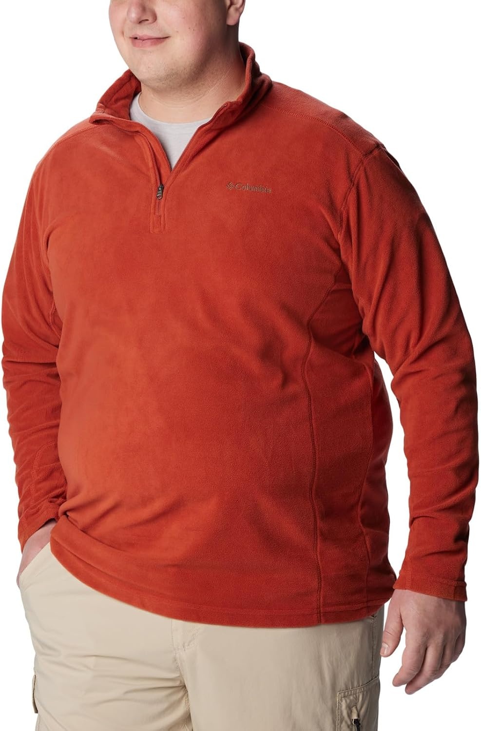 image:imageColumbia Klamath Range II Half Zip Fleece Pullover fr HerrenWarp Red
