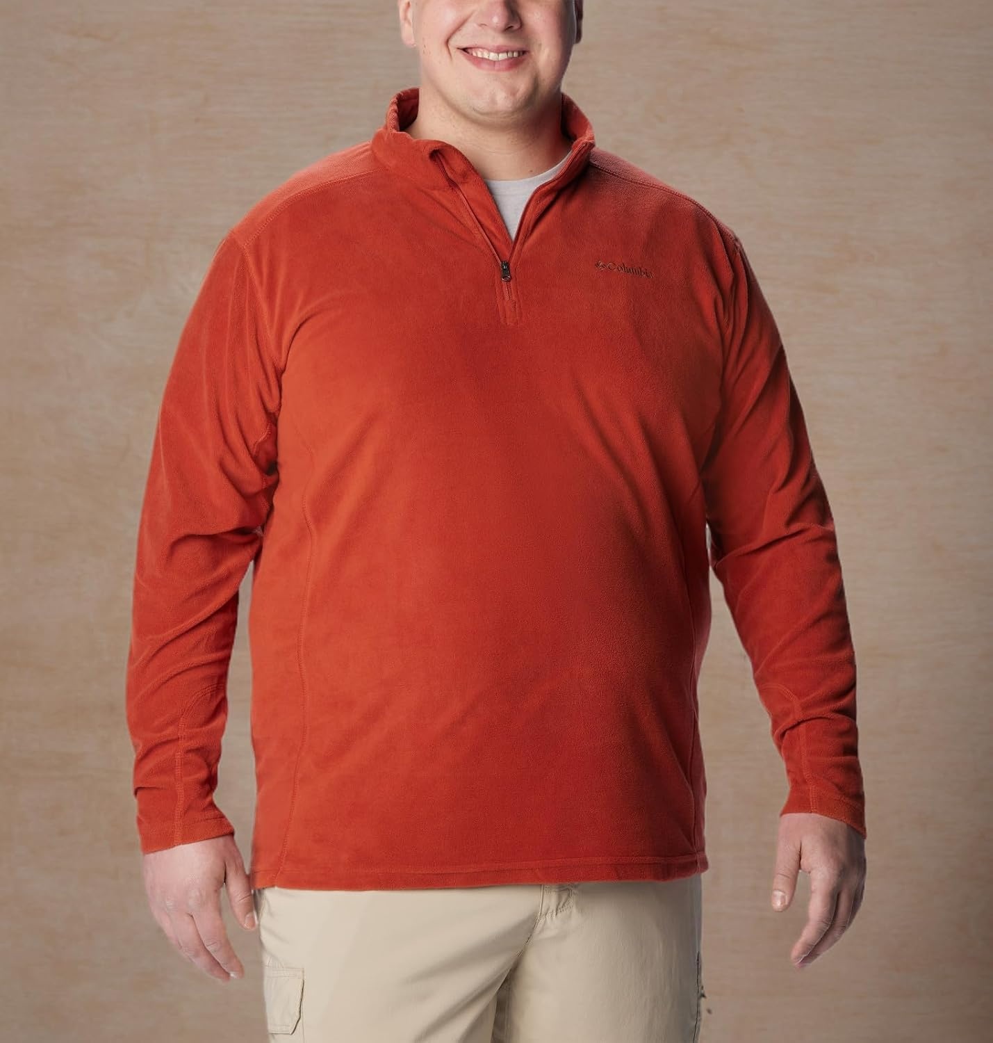 image:imageColumbia Klamath Range II Half Zip Fleece Pullover fr HerrenWarp Red